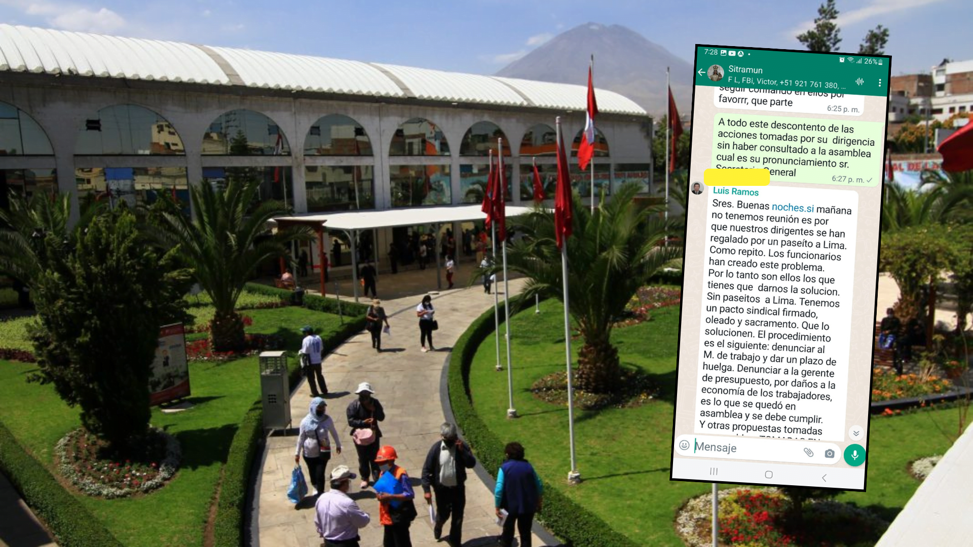 Amenazan con sanciones a empleados y obreros de Municipalidad de Arequipa si salen a protestar