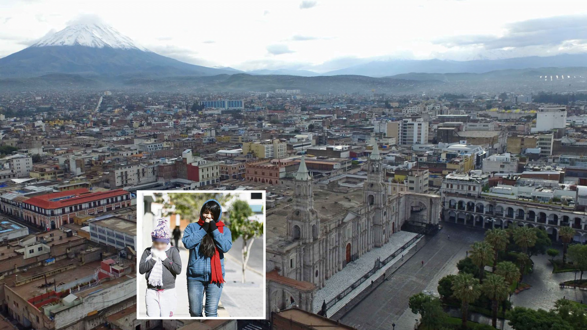Hoy fue el día más frío en la ciudad de Arequipa: la temperatura bajó a los 2 grados y continuará descendiendo