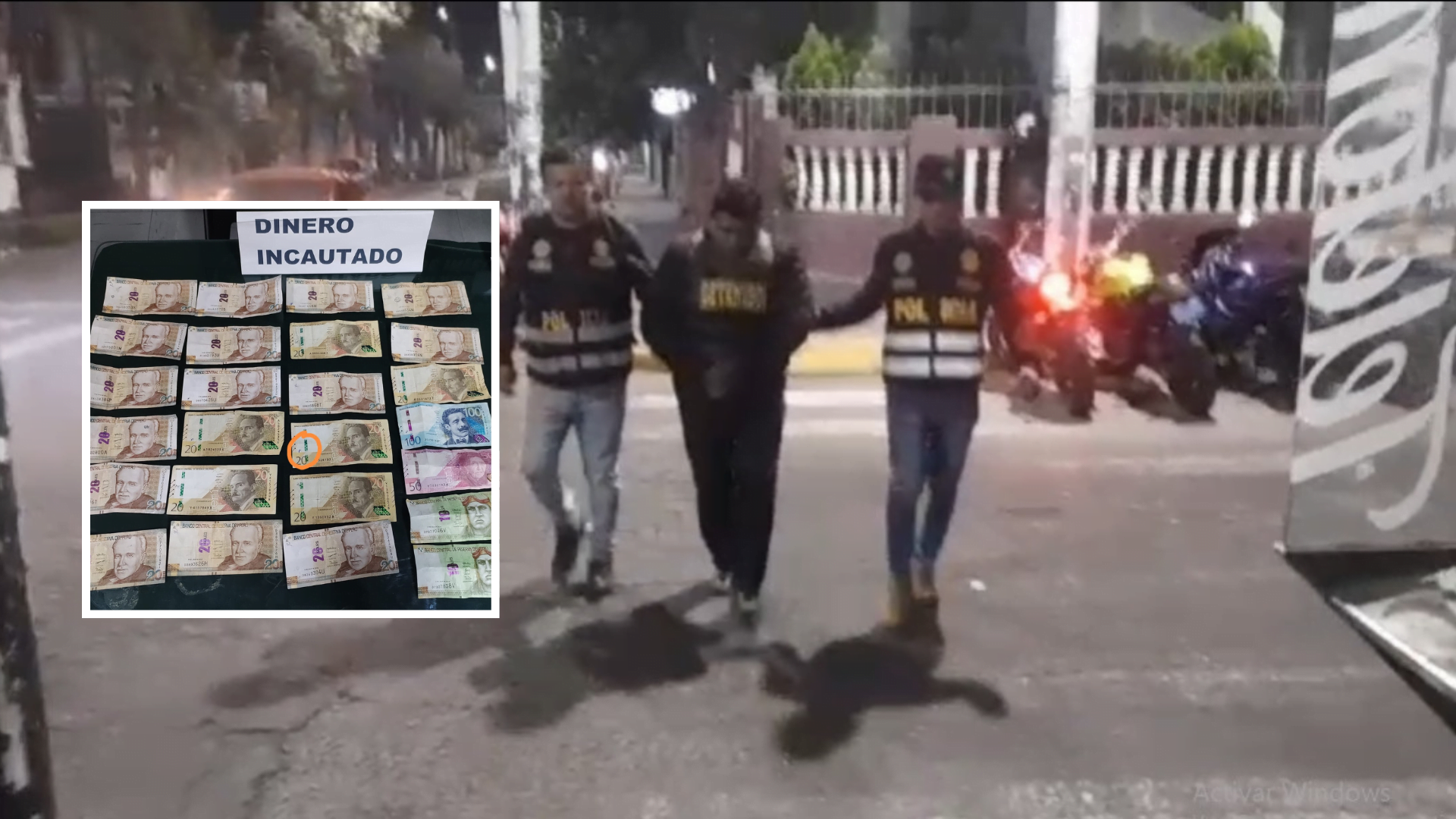 En tiempo récord policía capturan a sujeto acusado de asalto y robo de S/30 mil a grifo