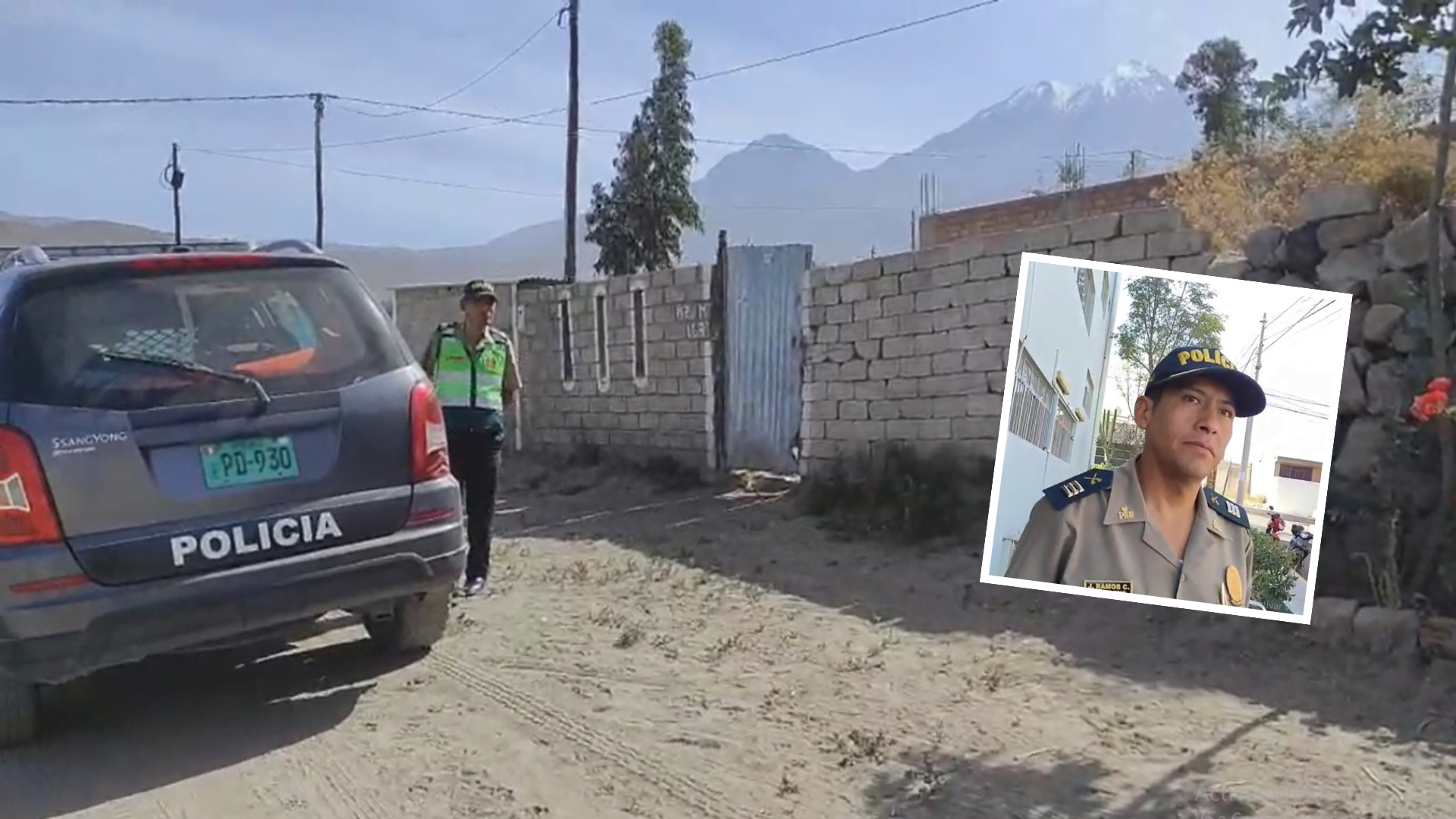 Policías descubren crimen en una vivienda en Cayma cuando fueron a llevar ayuda a familia, víctima fue torturada y degollada