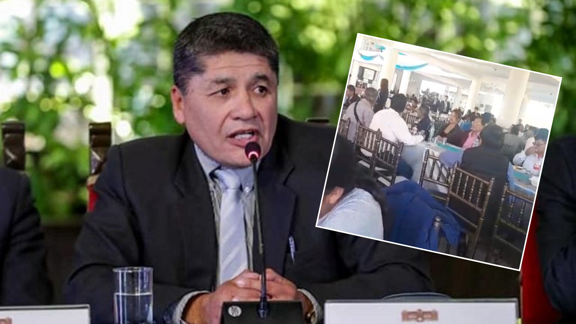 Trabajadores municipales abuchean al alcalde provincial de Arequipa durante celebración por el Día del Padre. Piden aumento de sueldos.