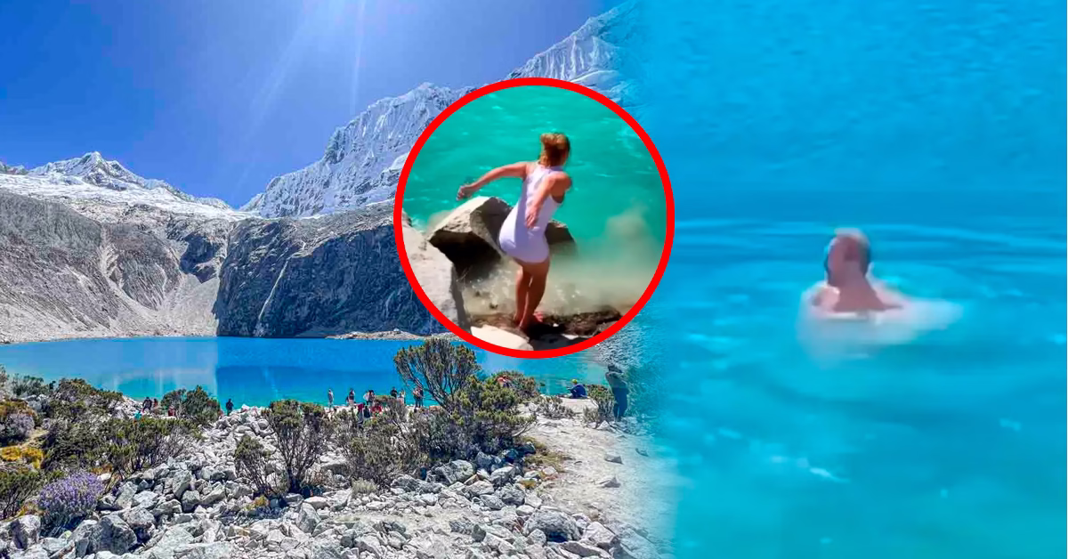Turistas desobedecen normas ambientales y se bañan en lagunas protegidas del Parque Nacional Huascarán 2026