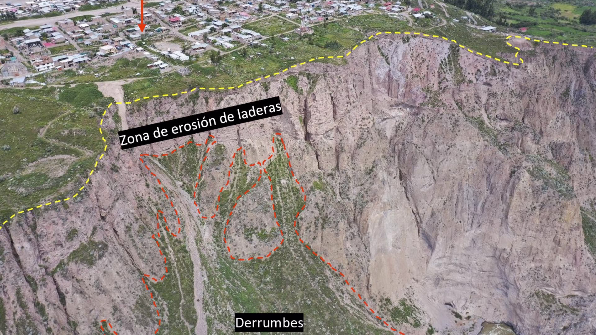 Ingemmet detecta movimientos de masa en poblados de Cotahuasi: hay alto peligro de deslizamientos