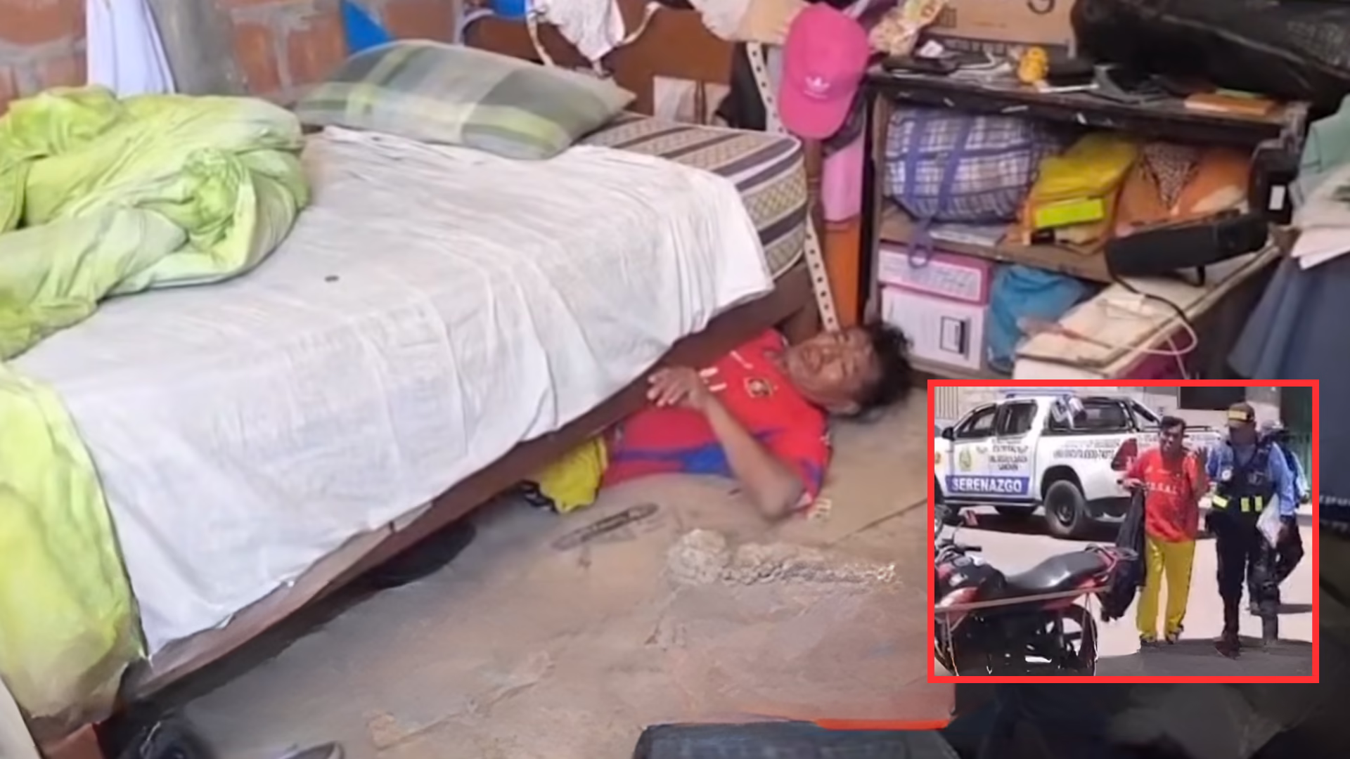 Tacna: hombre acusado de agredir a su esposa y suegra se escondió bajo la cama para evitar su detención.