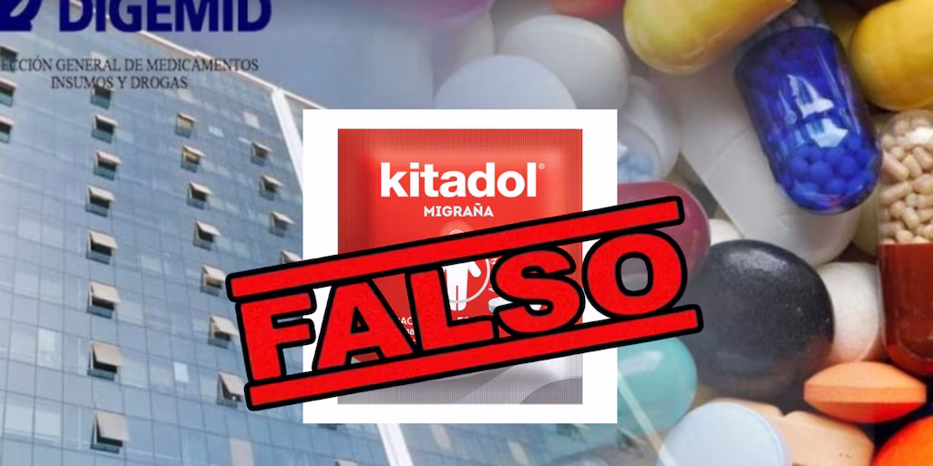 Digemid detecta Kitadol Migraña adulterado y decomisa lotes irregulares tras operativos sanitarios 2026