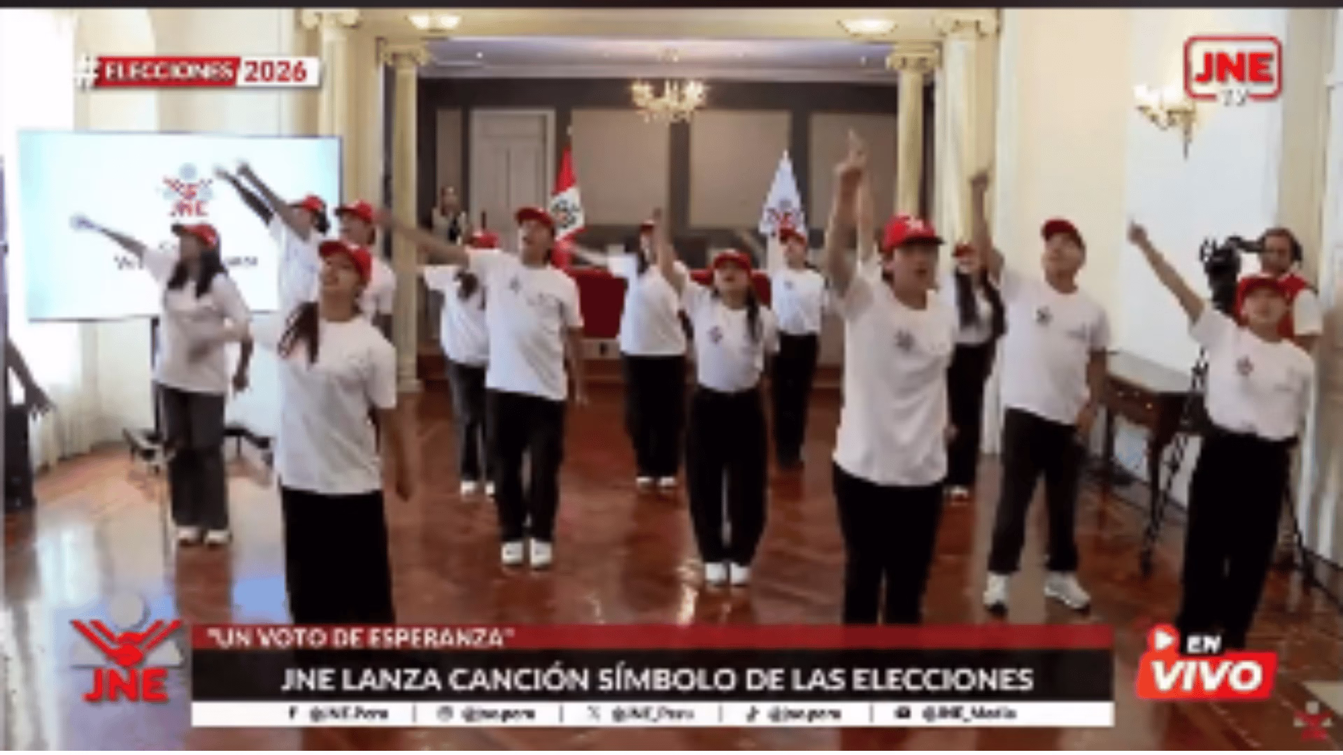 Jurado Nacional de Elecciones presenta canción oficial rumbo a las Elecciones 2026: “Un voto de esperanza”.