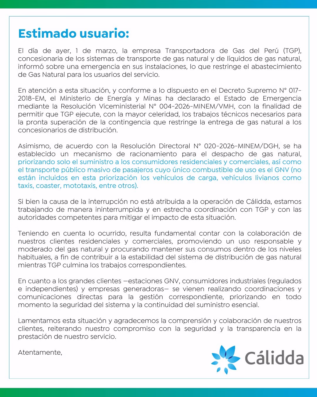 Emergencia por fuga de gas en Cusco: Minem declara en crisis el suministro de GNV hasta el 14 de marzo