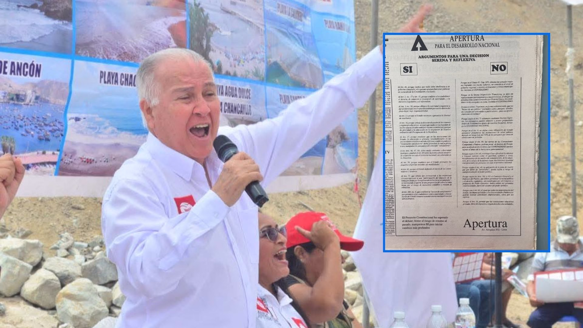LADO B| Votó por la Constitución de 1993, esa misma que hoy él y sus socios políticos quieren cambiar