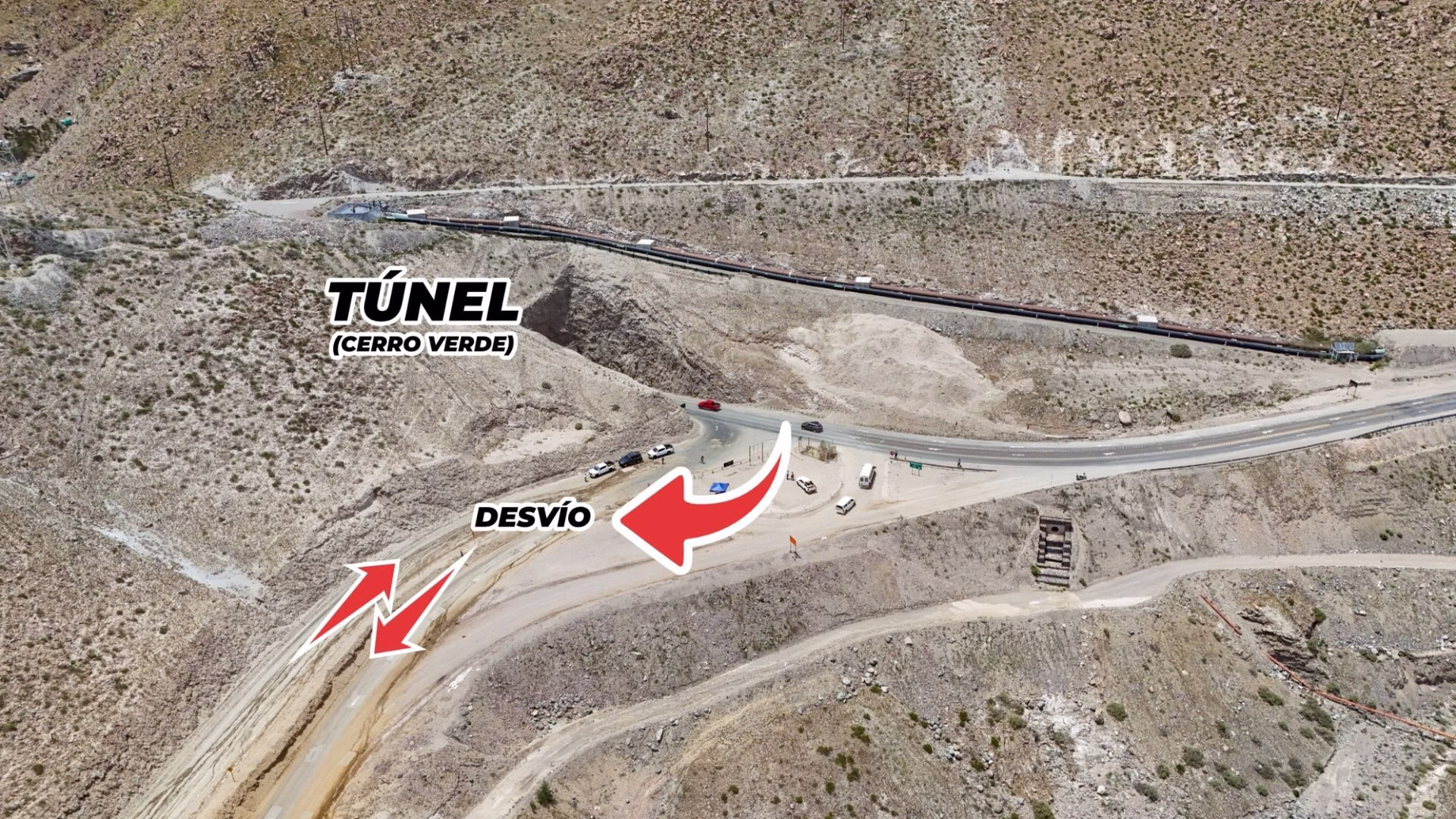 Arequipa: Habilitan vía alterna de doble sentido para mantener tránsito tras cierre del puente Uchumayo