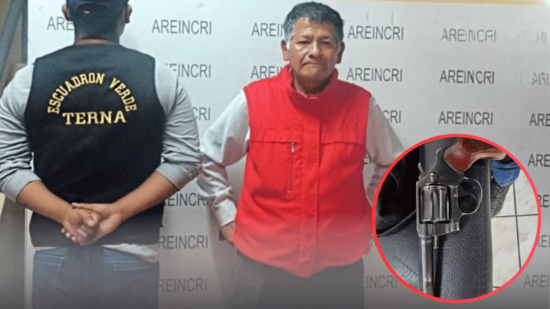 Moquegua: detienen a adulto mayor con revólver cerca del Gobierno Regional.