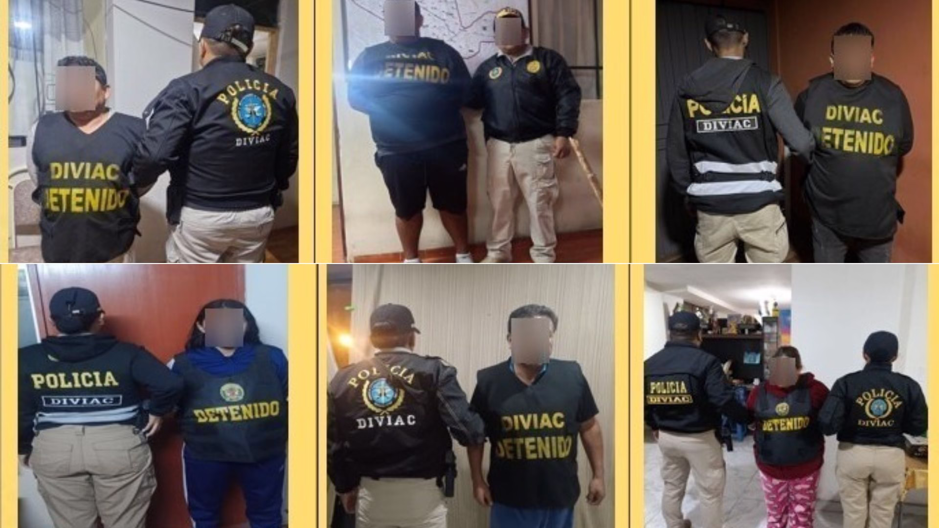 Arequipa: capturan a presunta banda dedicada al marcaje y robo agravado en varios distritos
