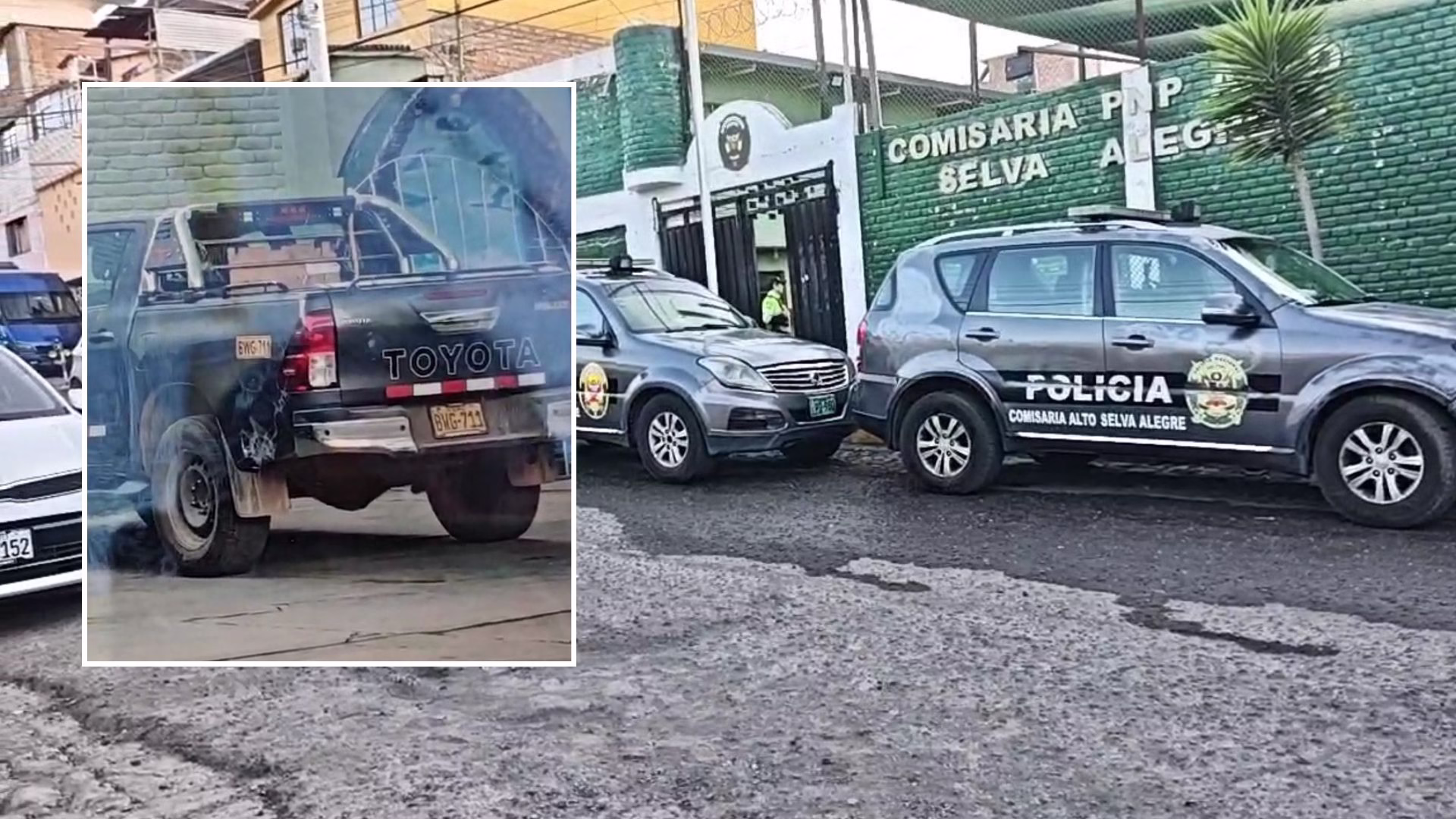 Arequipa: Camioneta vinculada a congresista Jaime Quito atropella a motociclista y lo deja herido