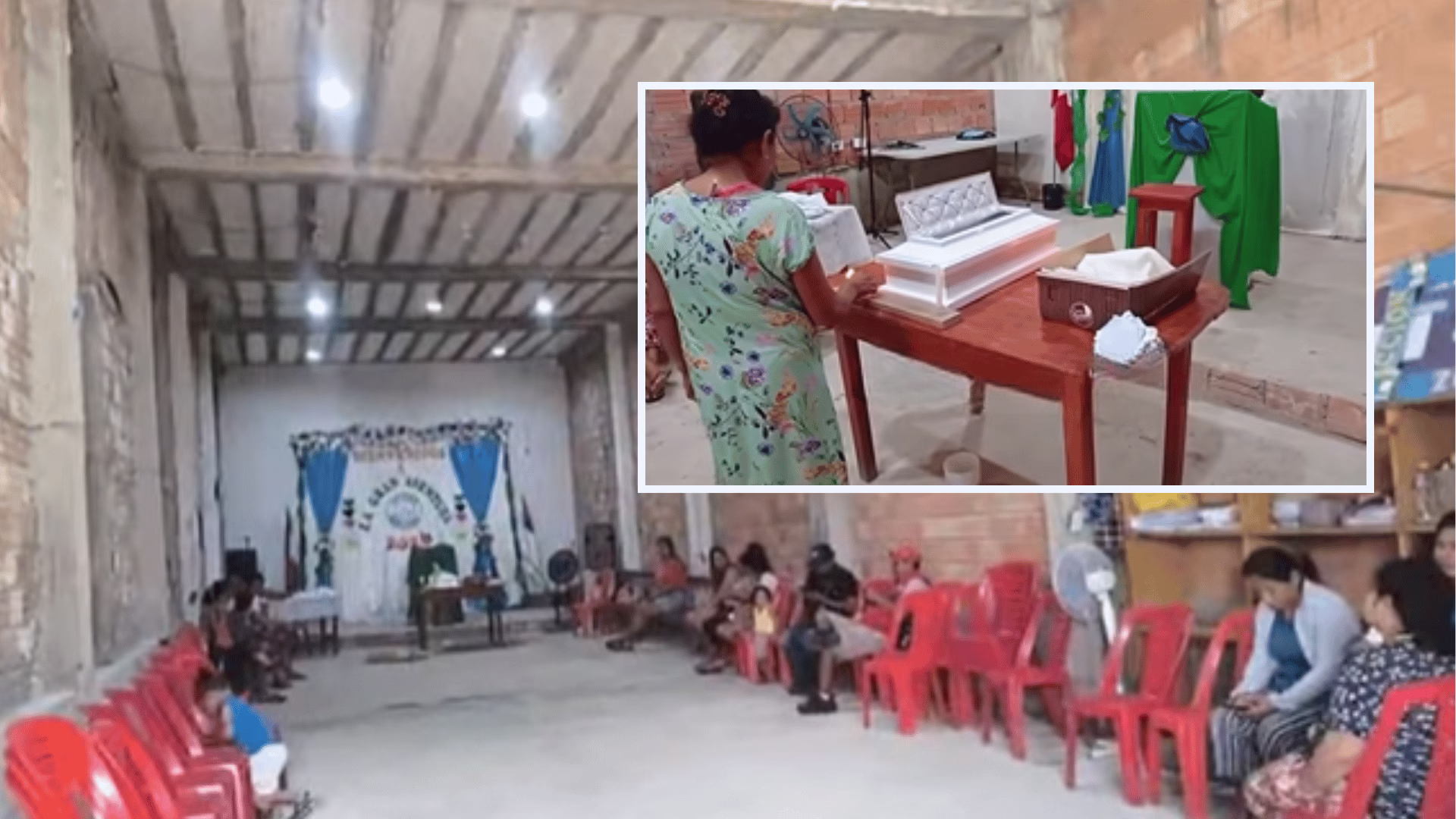 Gemelos fallecen en Iquitos y uno es velado en caja de torta por falta de recursos.