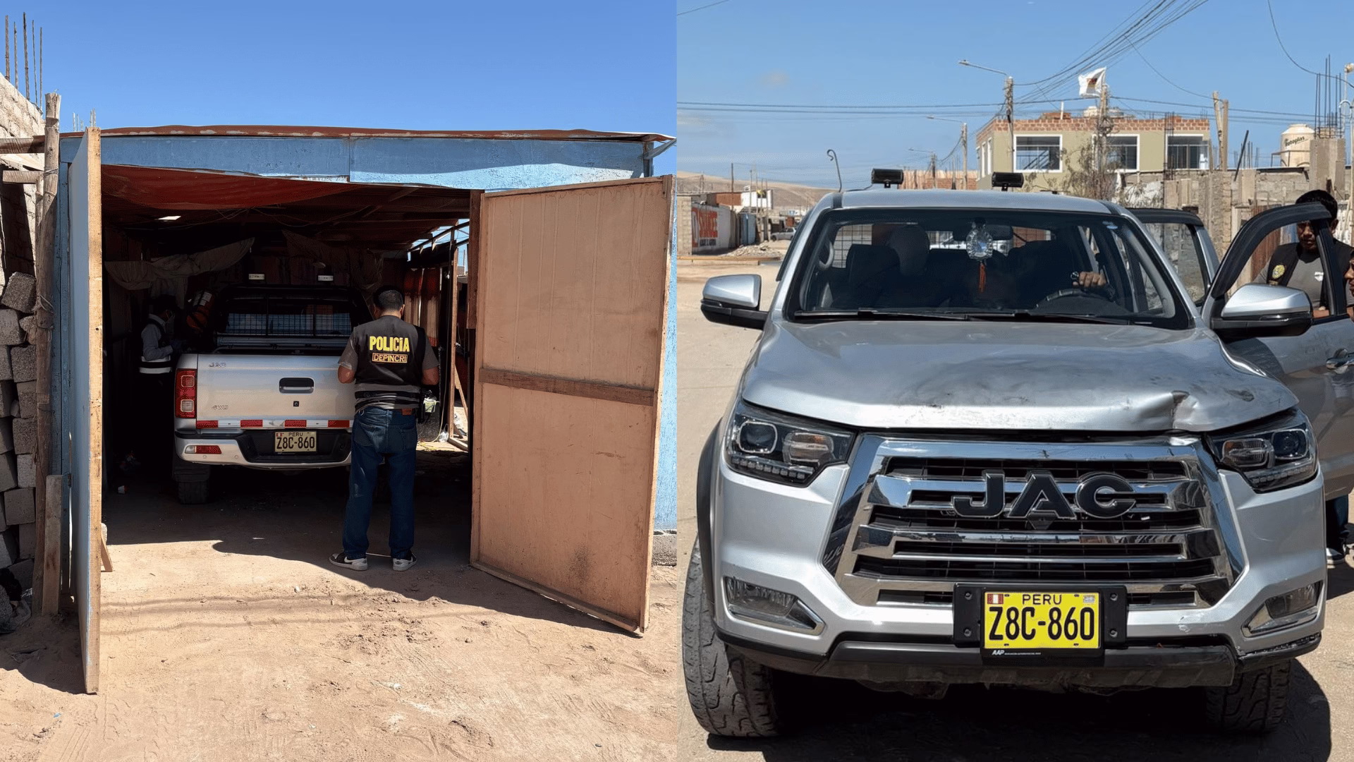 Moquegua: recuperan camioneta robada tras violento asalto en Ilo.