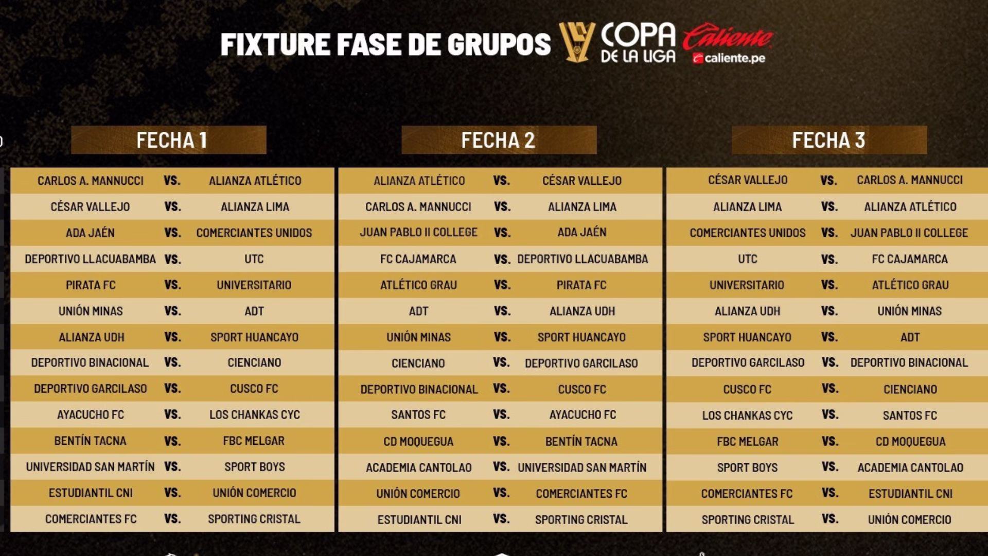 Copa Caliente de la Liga 2026 comenzará en junio: formato, grupos y fechas del torneo peruano