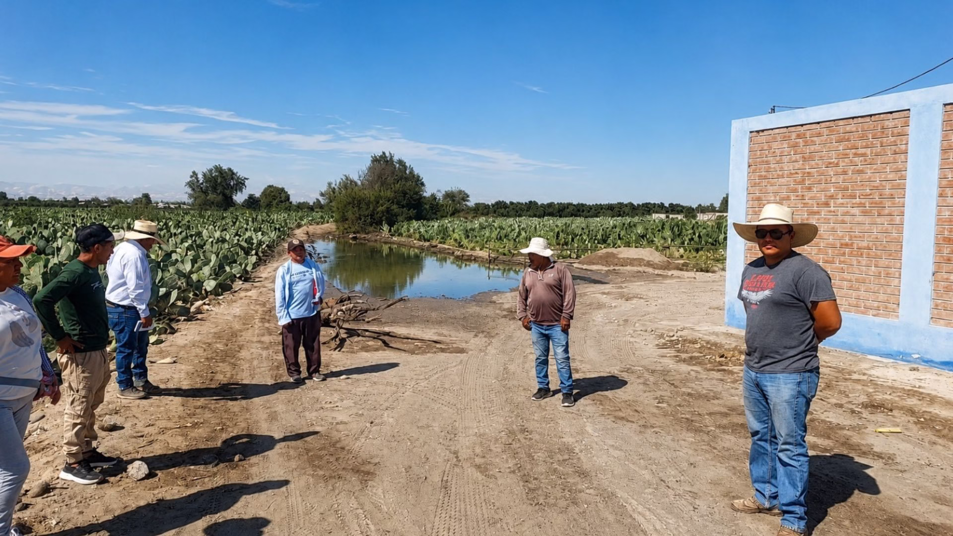 Colapso de desagüe en La Joya genera foco de contaminación y alarma sanitaria entre agricultores 1 Colapso de desagüe en La Joya genera foco de contaminación y alarma sanitaria entre agricultores