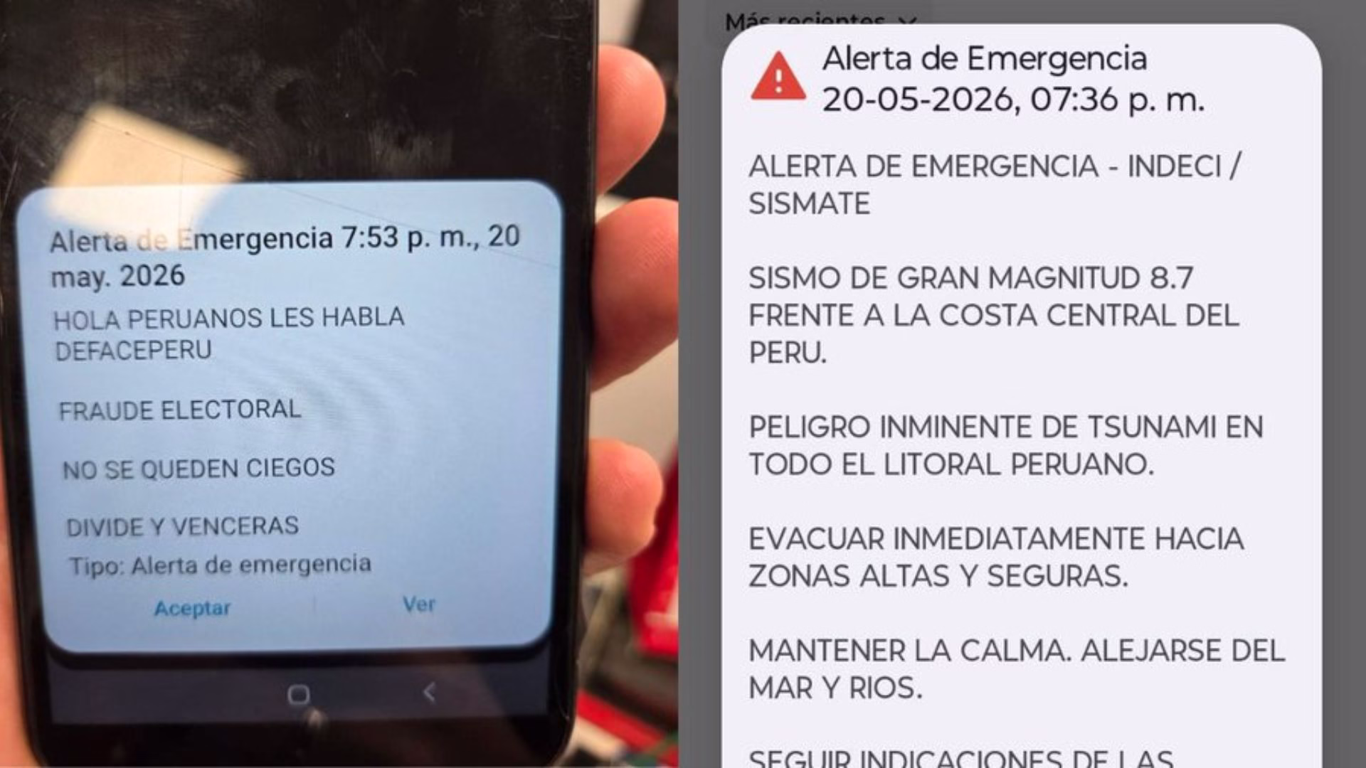 Hackean sistema SISMATE y difunden falsas alertas de sismo y tsunami en Perú
