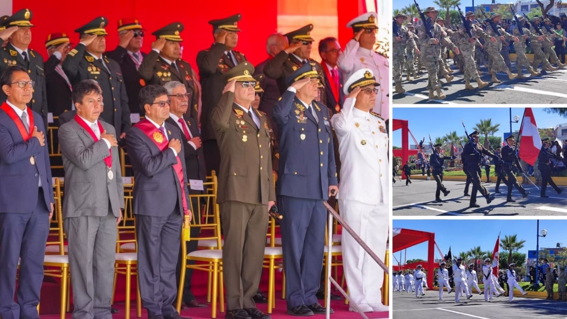Arequipa conmemoró la Batalla de Arica con desfile cívico-militar y renovación del juramento a la Bandera