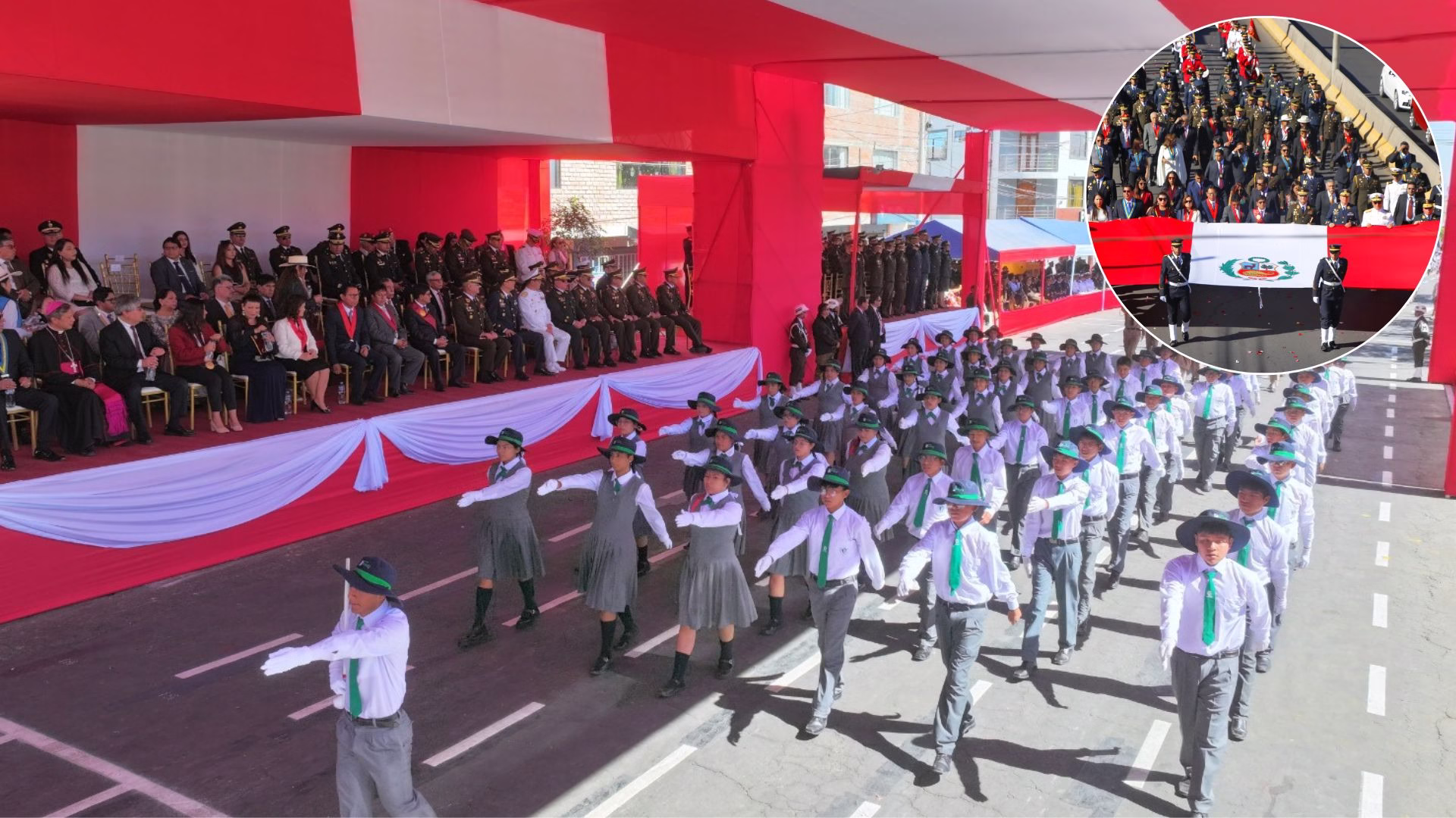 Arequipa conmemoró la Batalla de Arica con desfile cívico-militar y renovación del juramento a la Bandera