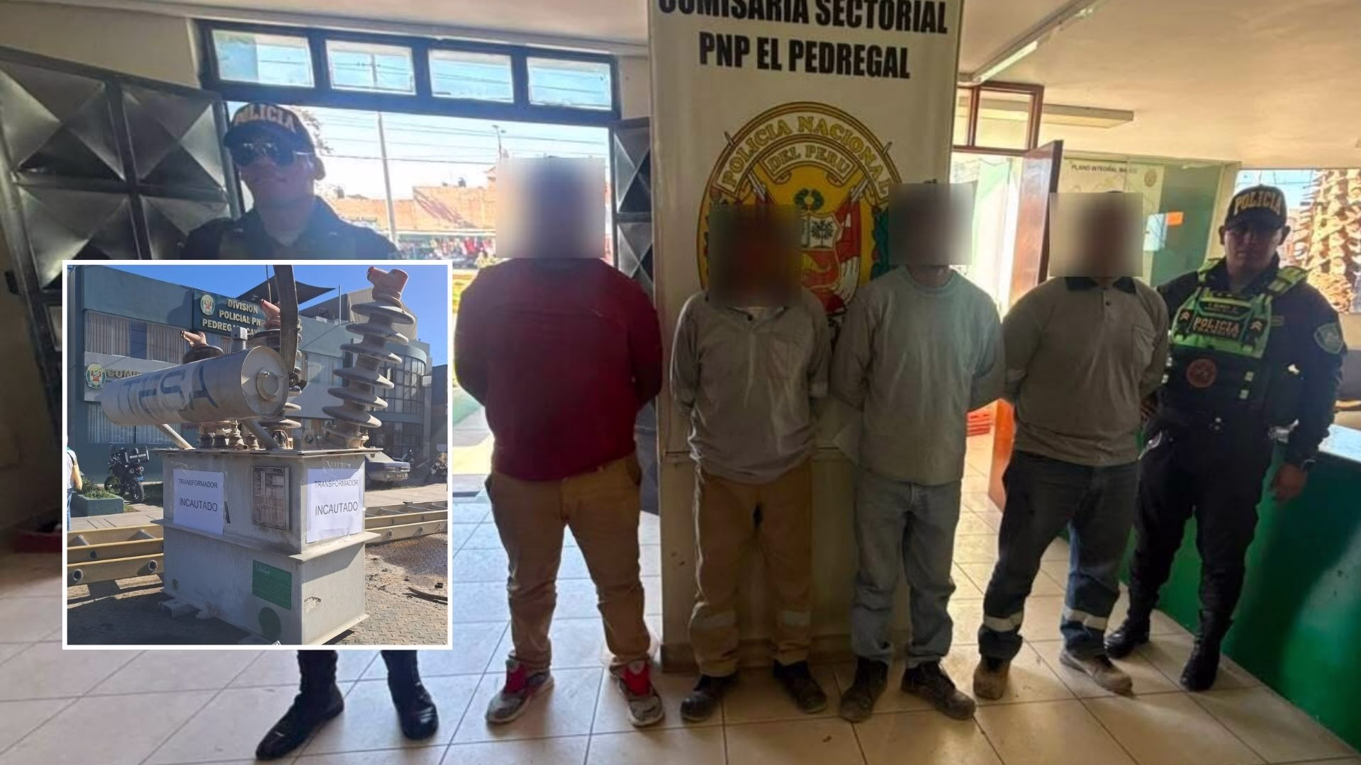 Arequipa: cae banda “Los Magnetos del Pedregal” acusados de robar transformador de la SEAL