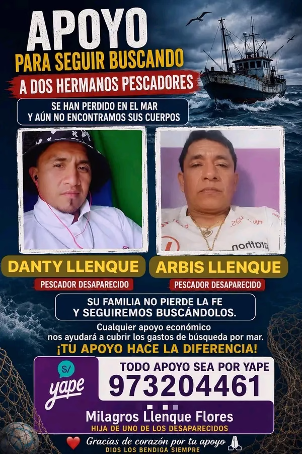 Arequipa: Hallan cuerpo de pescador desaparecido tras naufragio de embarcación Poseidón en Camaná