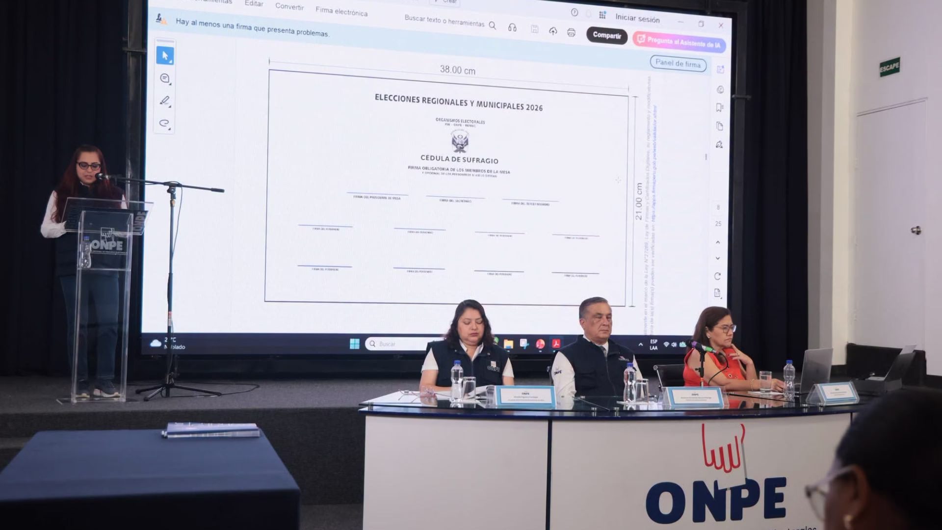 ONPE presenta diseño de cédulas de sufragio para las elecciones regionales y municipales 2026
