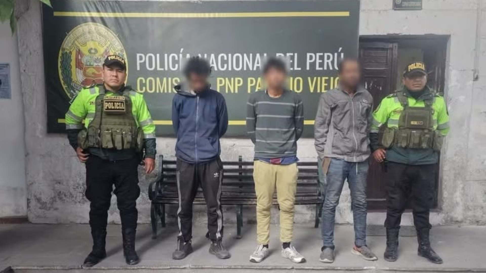 Arequipa: dictan 4 meses de prisión preventiva para tres extranjeros por tenencia ilegal de arma