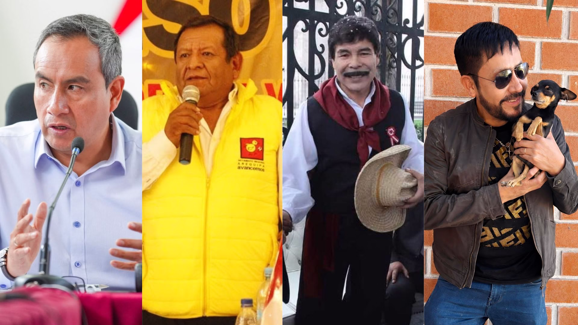 Arequipa: Conoce a los 14 candidatos que inscribieron su postulación al Gobierno Regional y sus hojas de vida 1 Berly Gonzales, Benigno Cornejo, Alfredo Zegarra y Elmer Cáceres, ya tuvieron su paso por la administración pública. En su momento fueron denunciados, como refieren en hojas de vida.