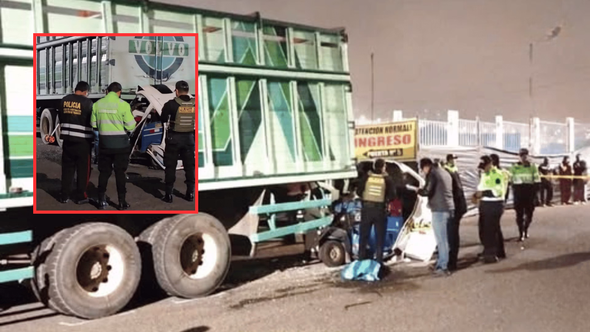Mototaxista pierde la vida tras impactar contra un camión en Tacna.