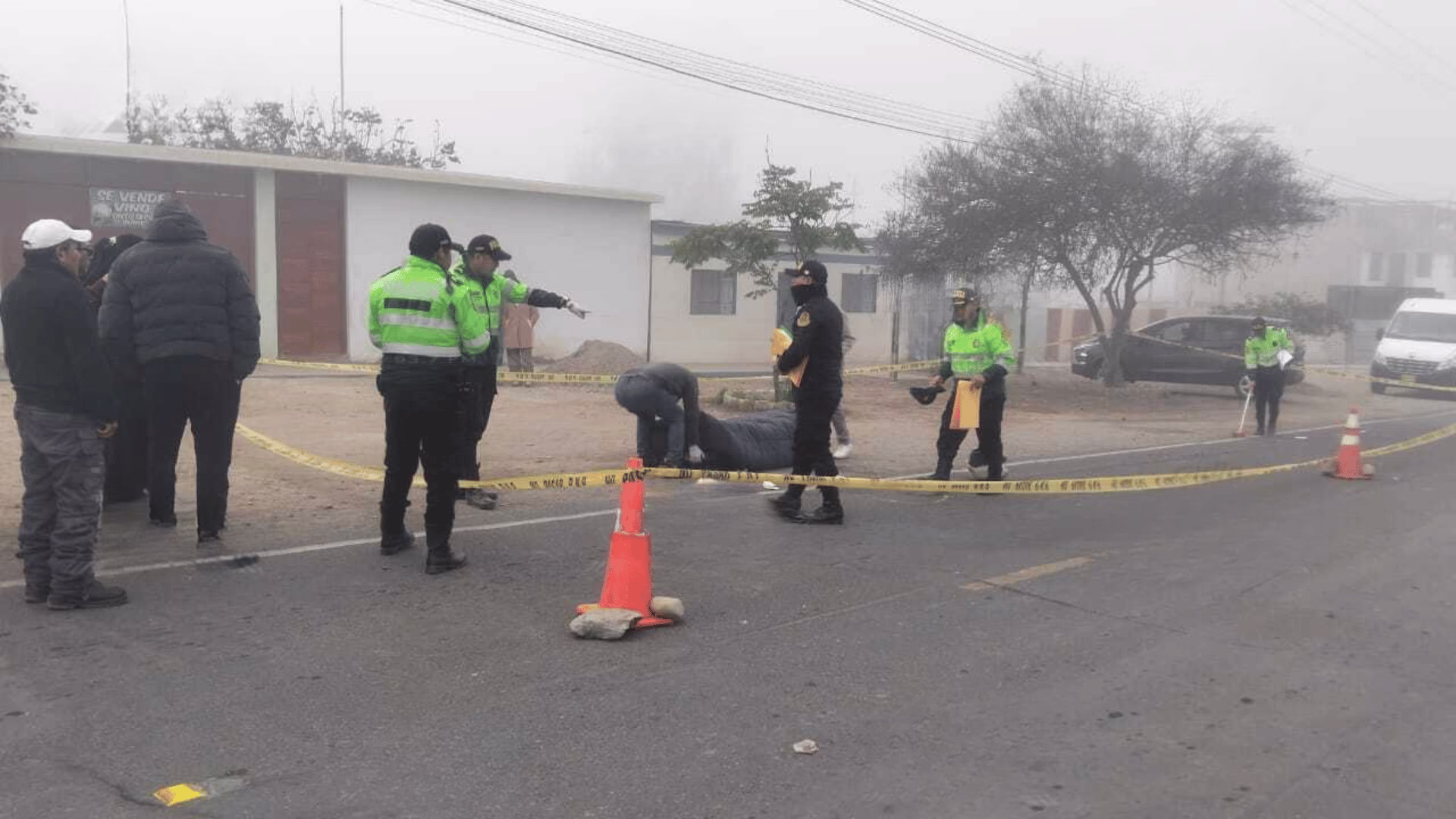 Pachía: obrero fallece tras violento atropello y chofer escapa sin auxiliarlo.