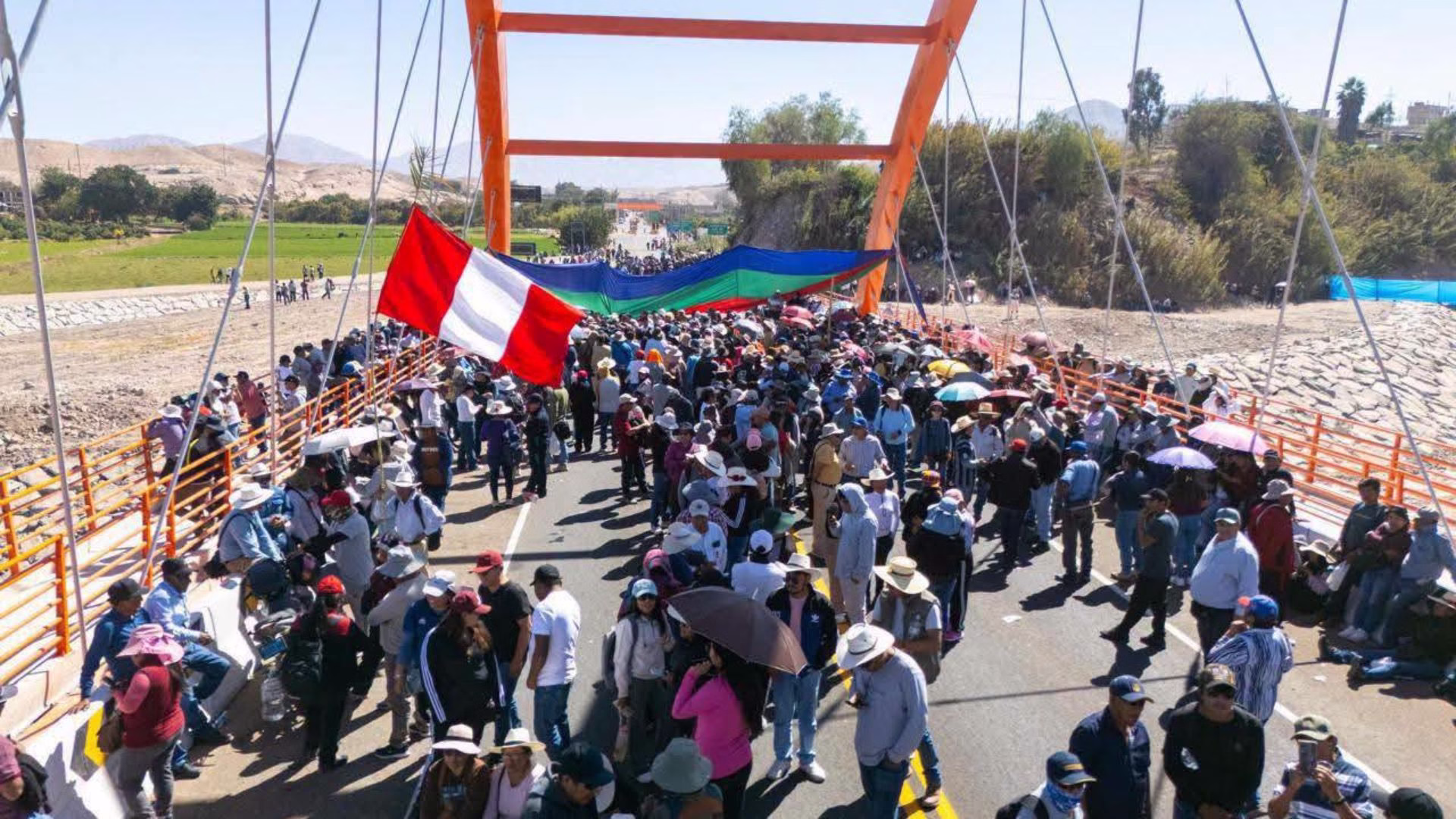 Bloqueo en Moquegua continúa tras reunión sin acuerdos con el Gobierno por conflicto limítrofe con Tacna