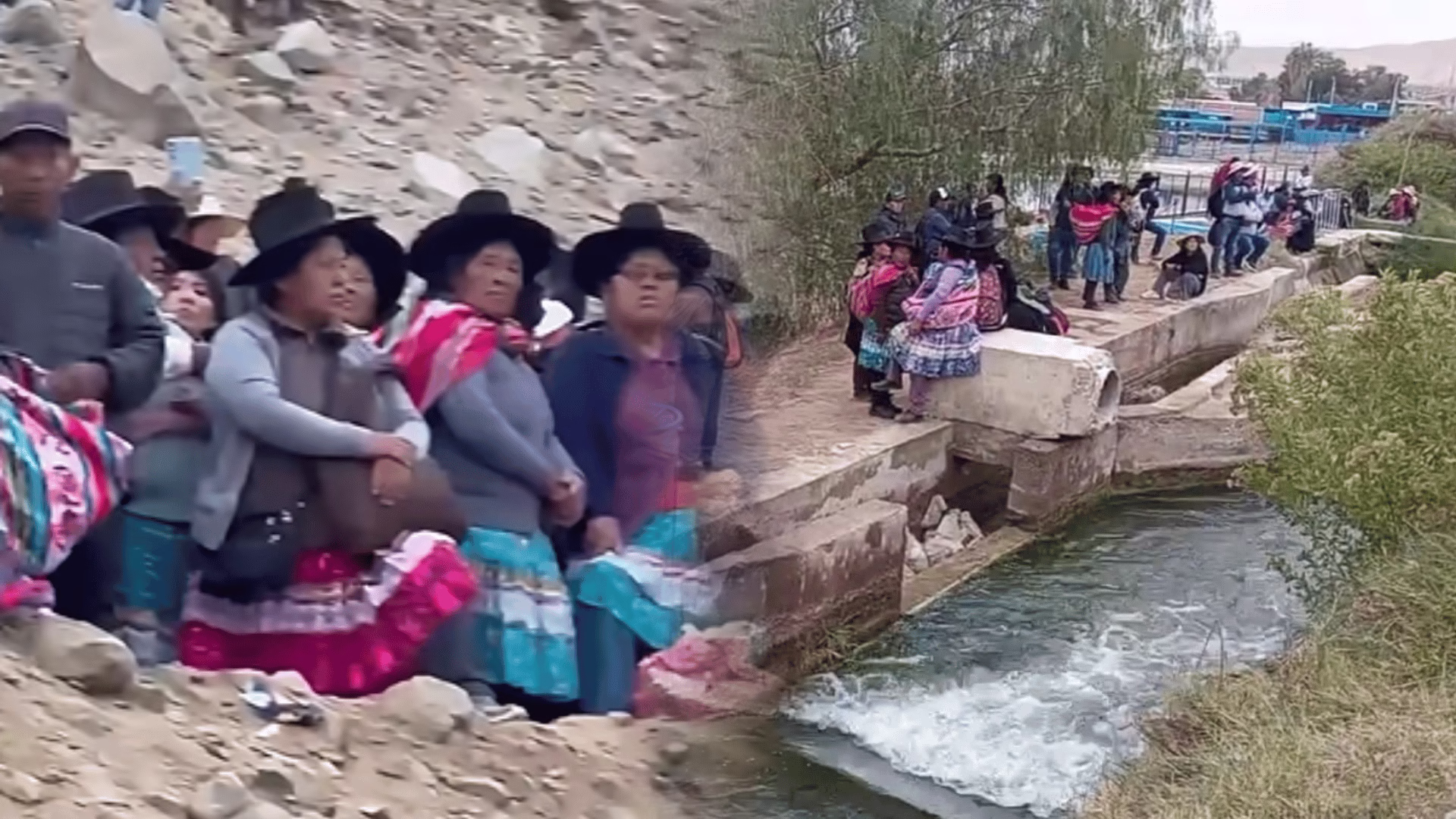 Tacna: Comuneros mantienen protesta en bocatoma de Ite y restringen abastecimiento de agua hacia Ilo.