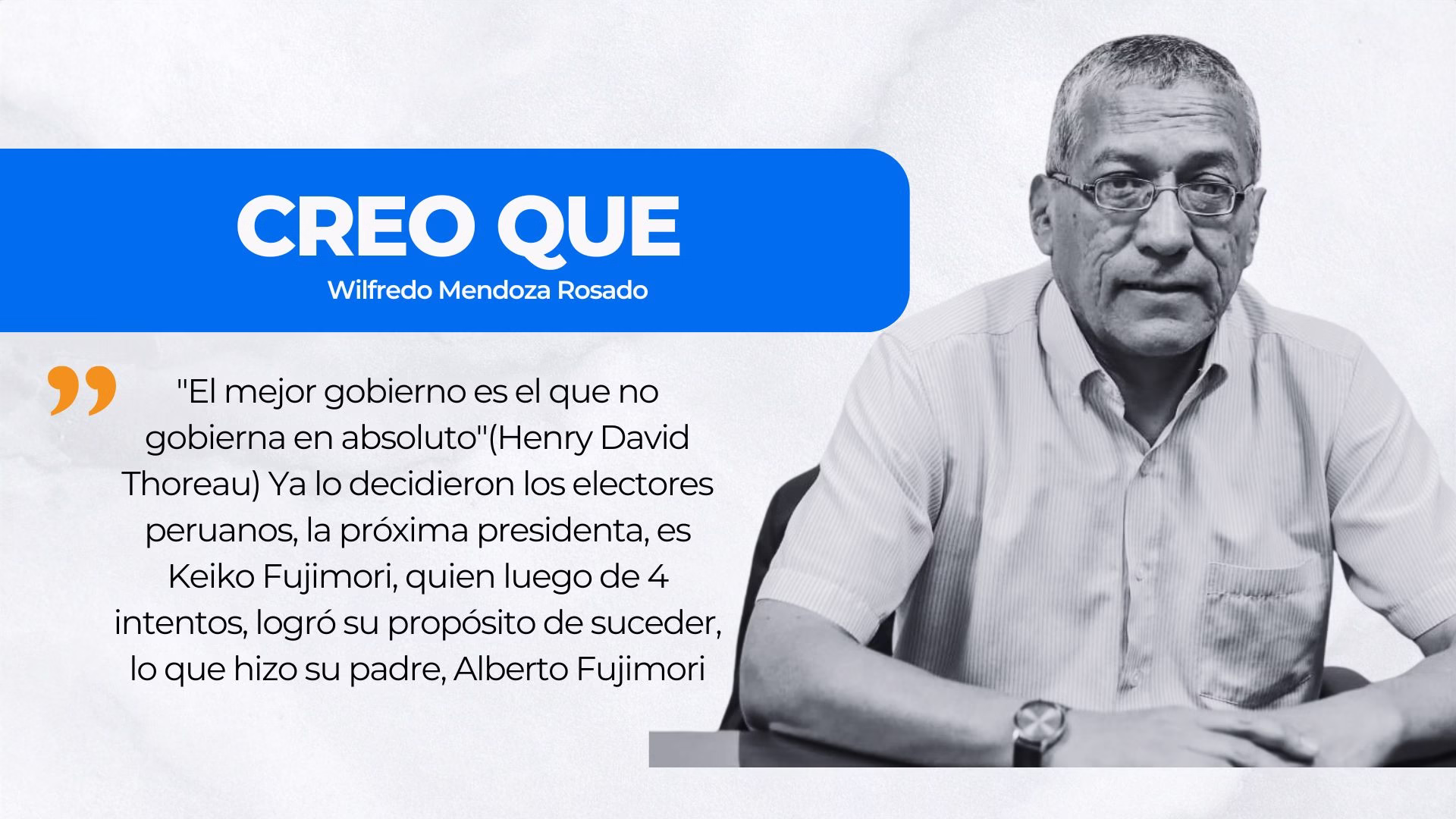 CREO QUE… Llegan los fujimoristas