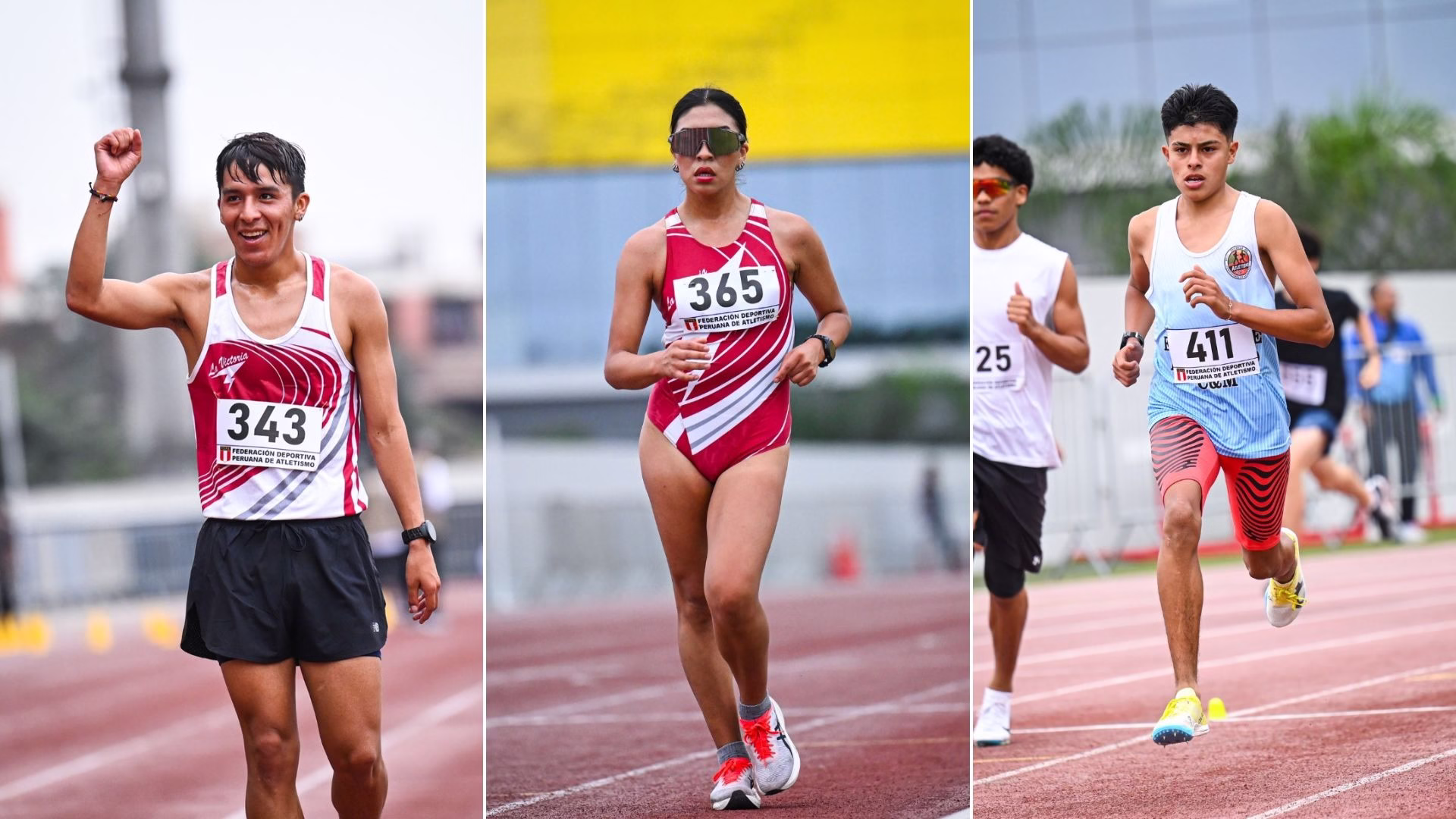 Atletas destacados en el Festival de Atletismo La Victoria representando a Arequipa