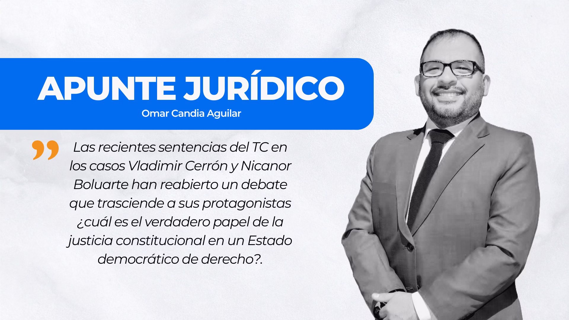 APUNTE JURÍDICO | La Constitución como límite al poder punitivo