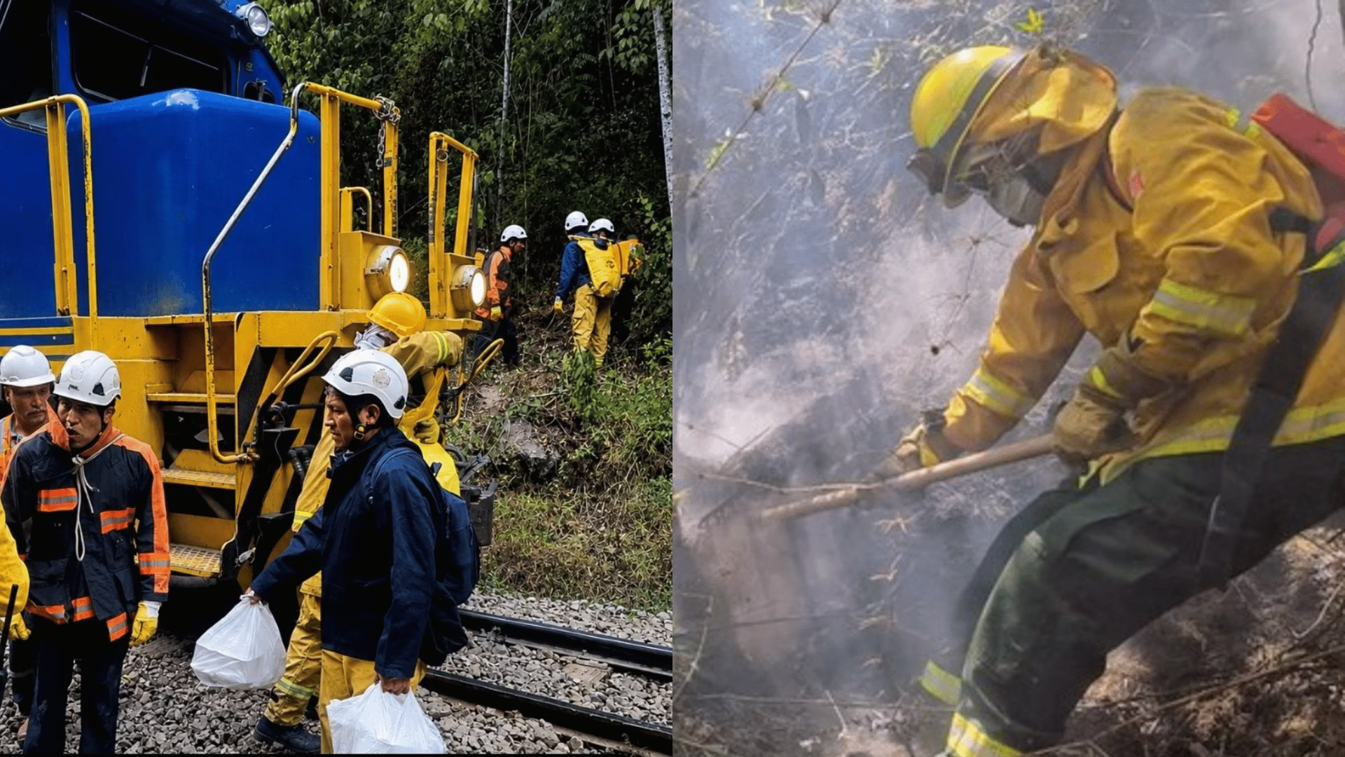 Incendio forestal obliga a paralizar los trenes que conectan Ollantaytambo con Machu Picchu.