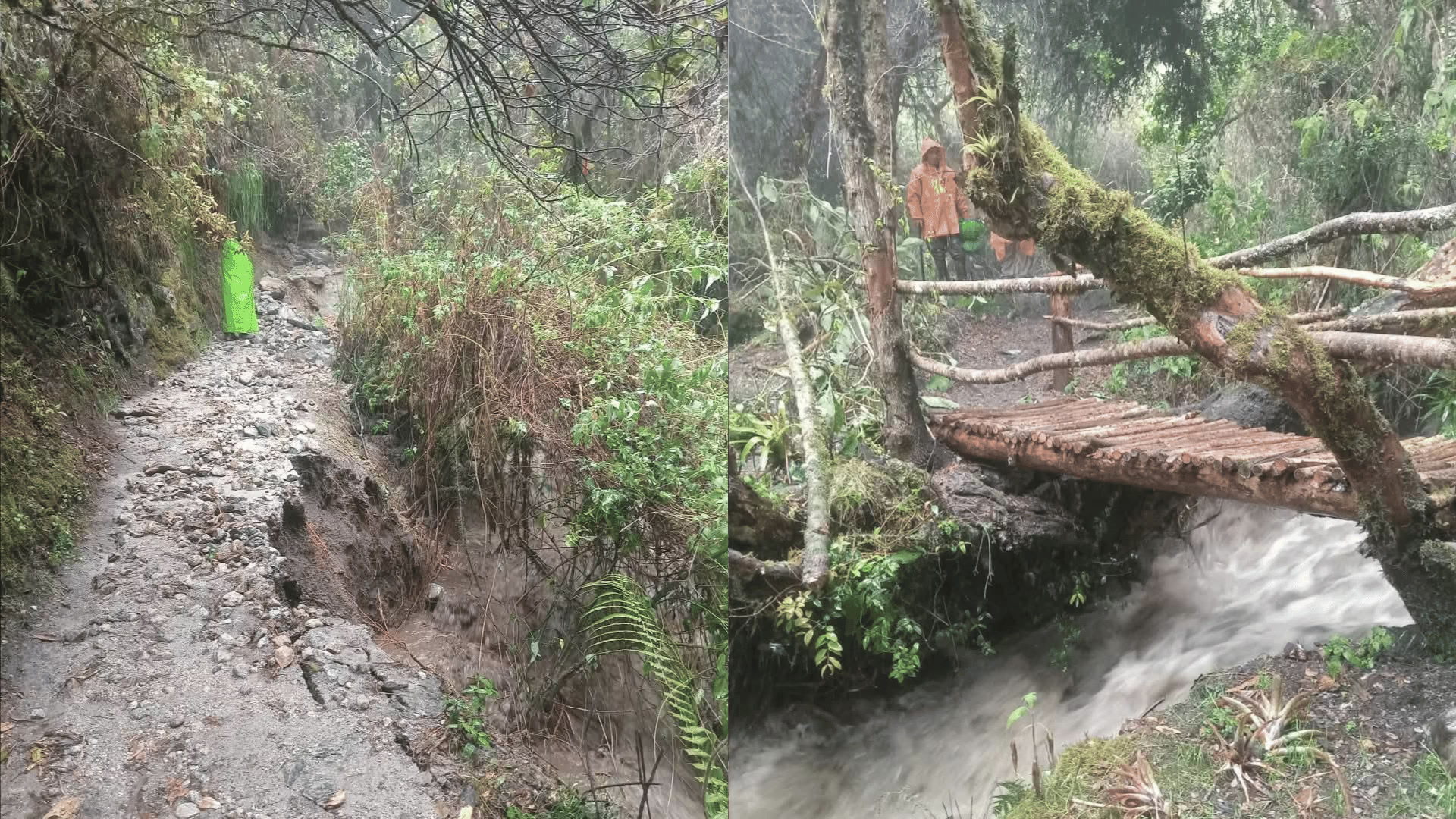 Machu Picchu: cierran temporalmente el Camino Inca por deslizamientos y precipitaciones.