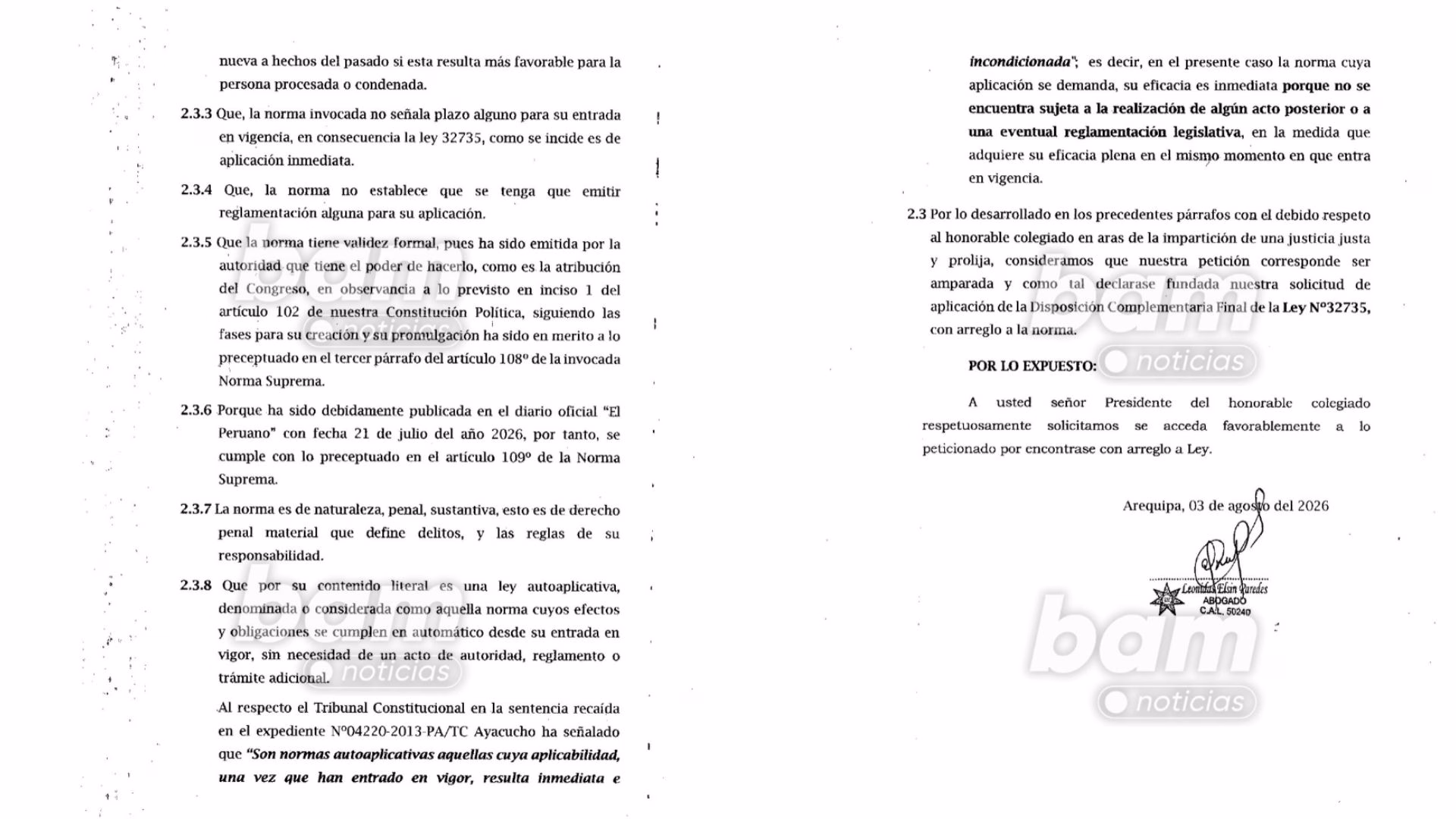 Caso “Policías Albañiles”: defensa de investigado pide archivar acusación invocando Ley Rospigliosi