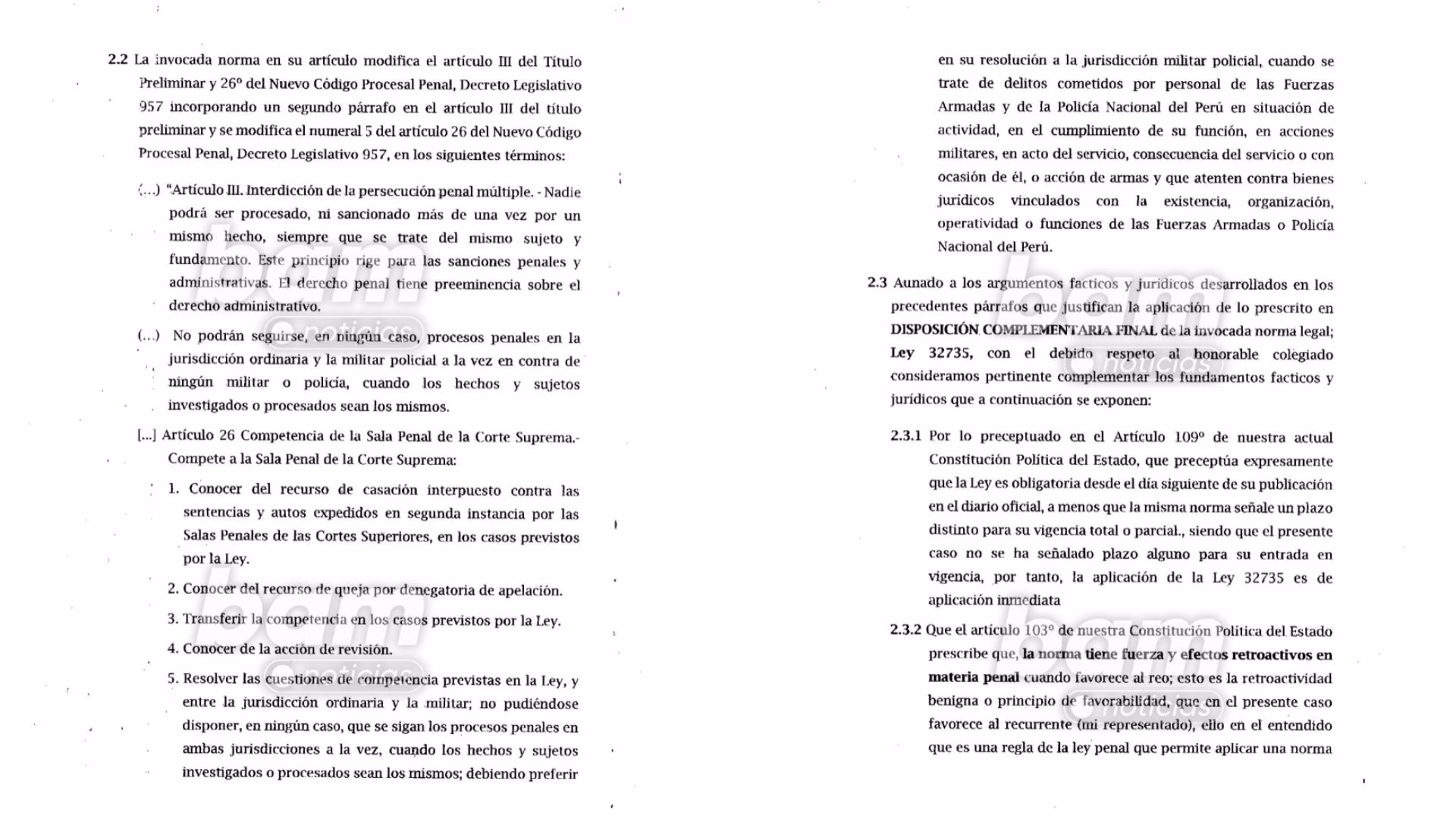Caso “Policías Albañiles”: defensa de investigado pide archivar acusación invocando Ley Rospigliosi