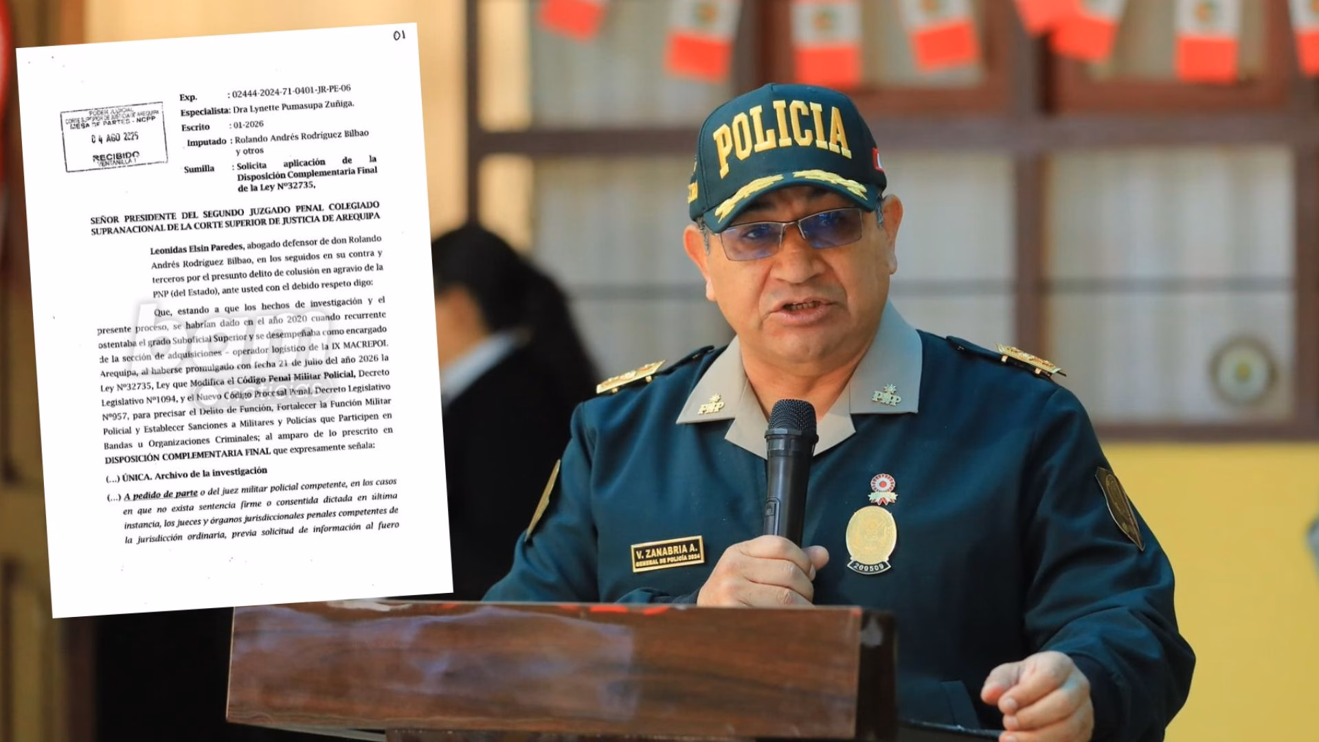 Caso “Policías Albañiles”: defensa de investigado pide archivar acusación invocando Ley Rospigliosi