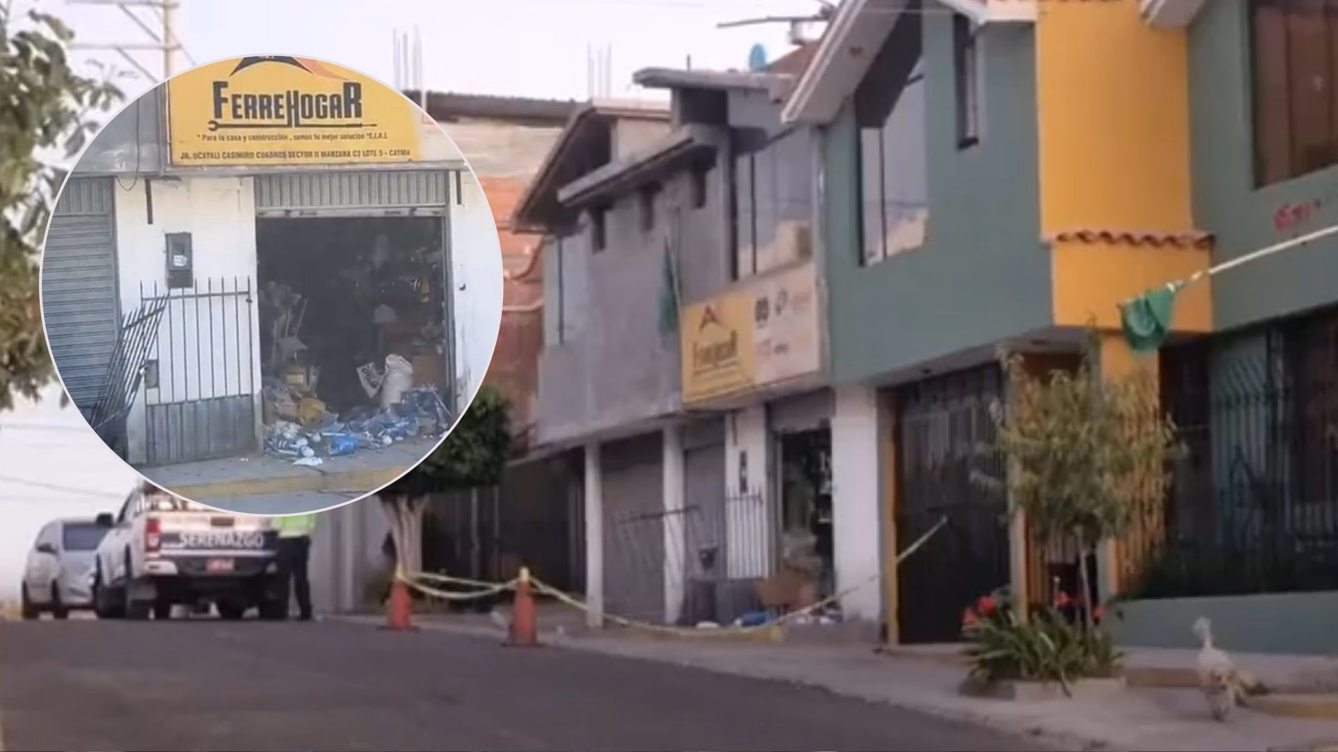 Cayma: detonan explosivo en la puerta de una ferretería a plena luz del día, atacante llegó en moto 1 Cayma: detonan explosivo en la puerta de una ferretería a plena luz del día, atacante llegó en moto