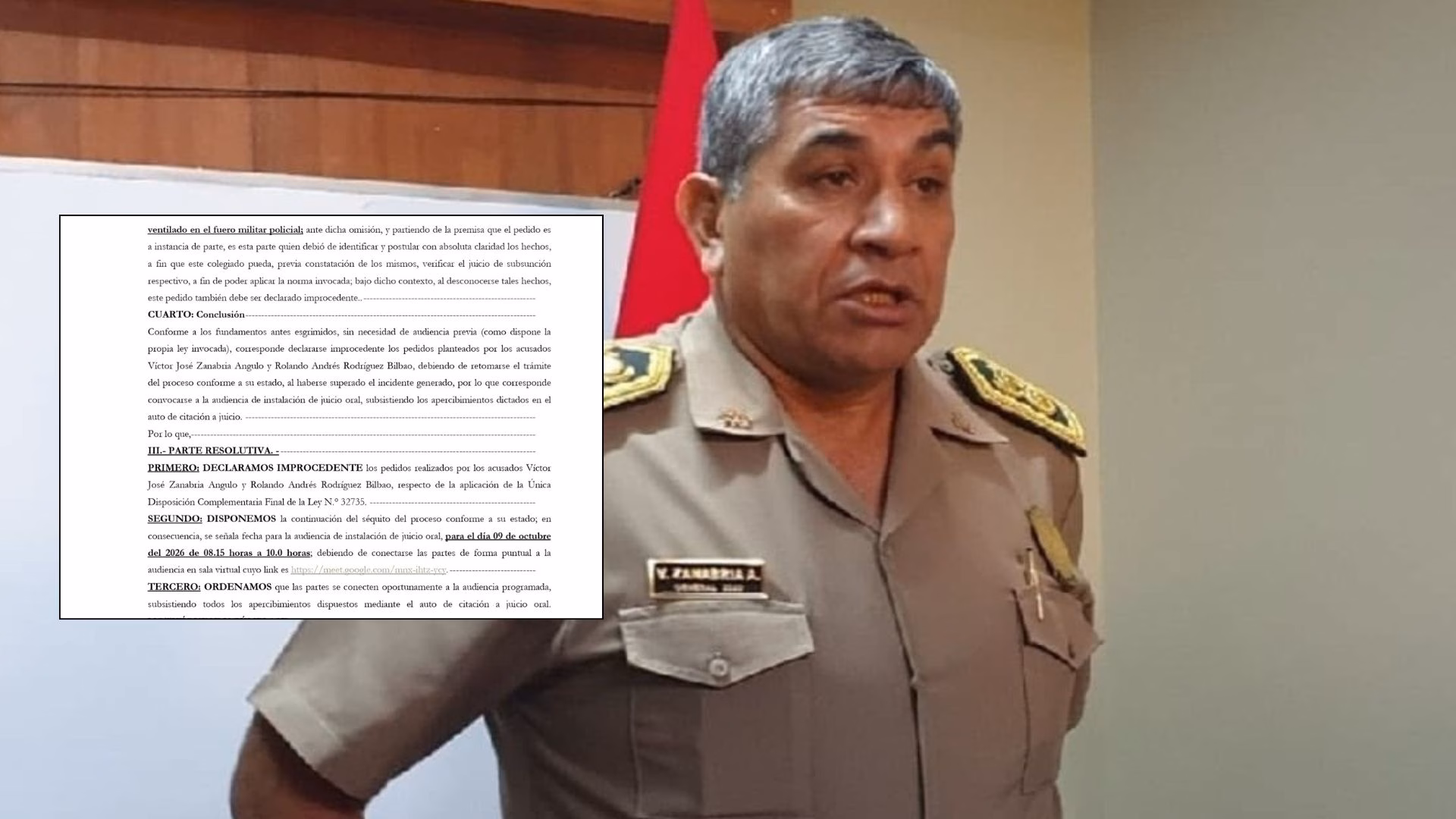 Arequipa: deniegan Ley Rospigliosi para exdirector de la PNP por caso "policías albañiles" y fijan juicio oral