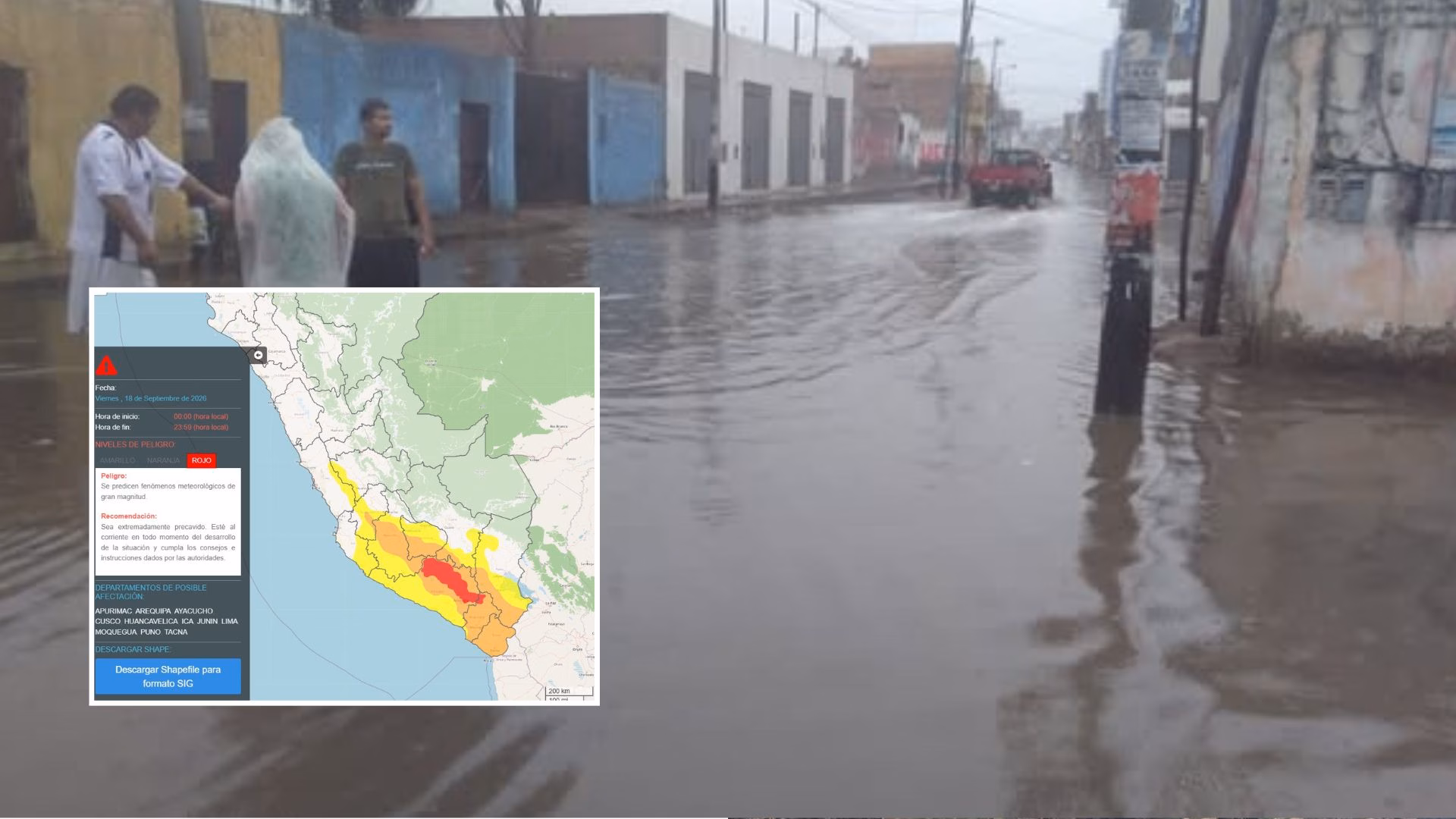 Arequipa: Senamhi pronostica lluvias y fuertes vientos para el 17 y 18 de setiembre en el sur del país