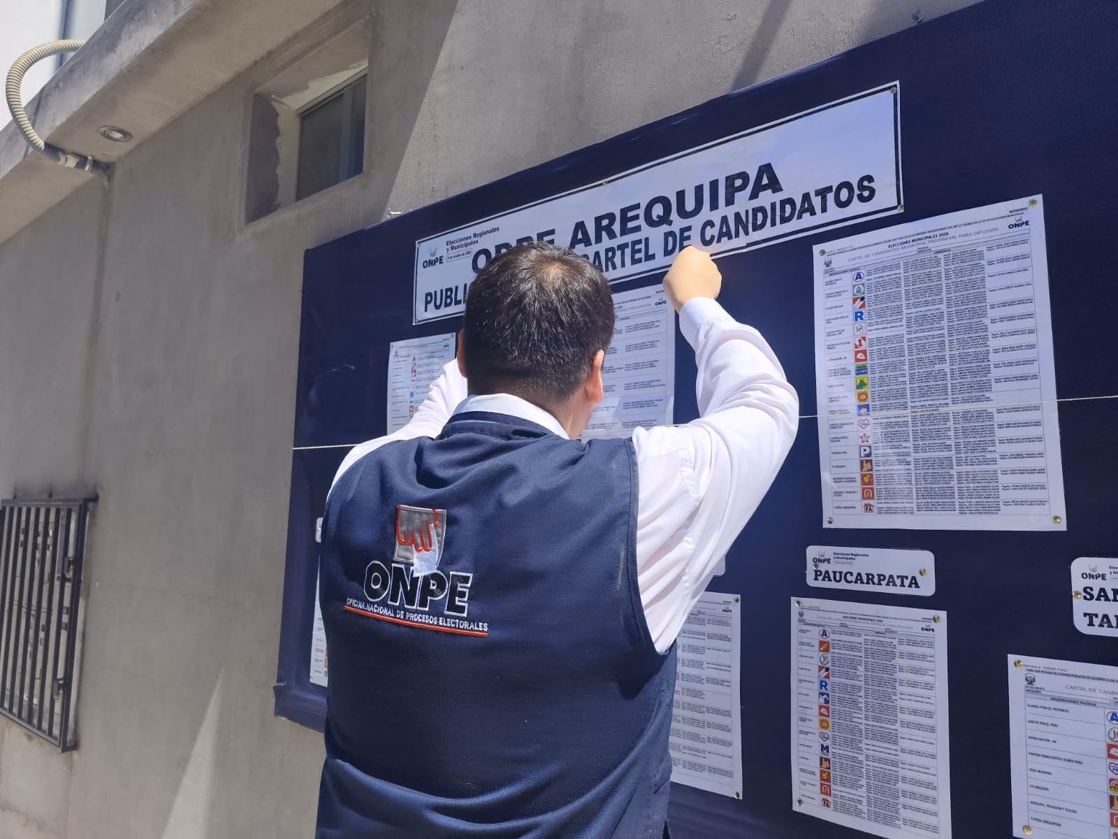 Elecciones 2026: ODPE Arequipa publica carteles de candidatos, aclara que en la cédula no aparecerán fotos