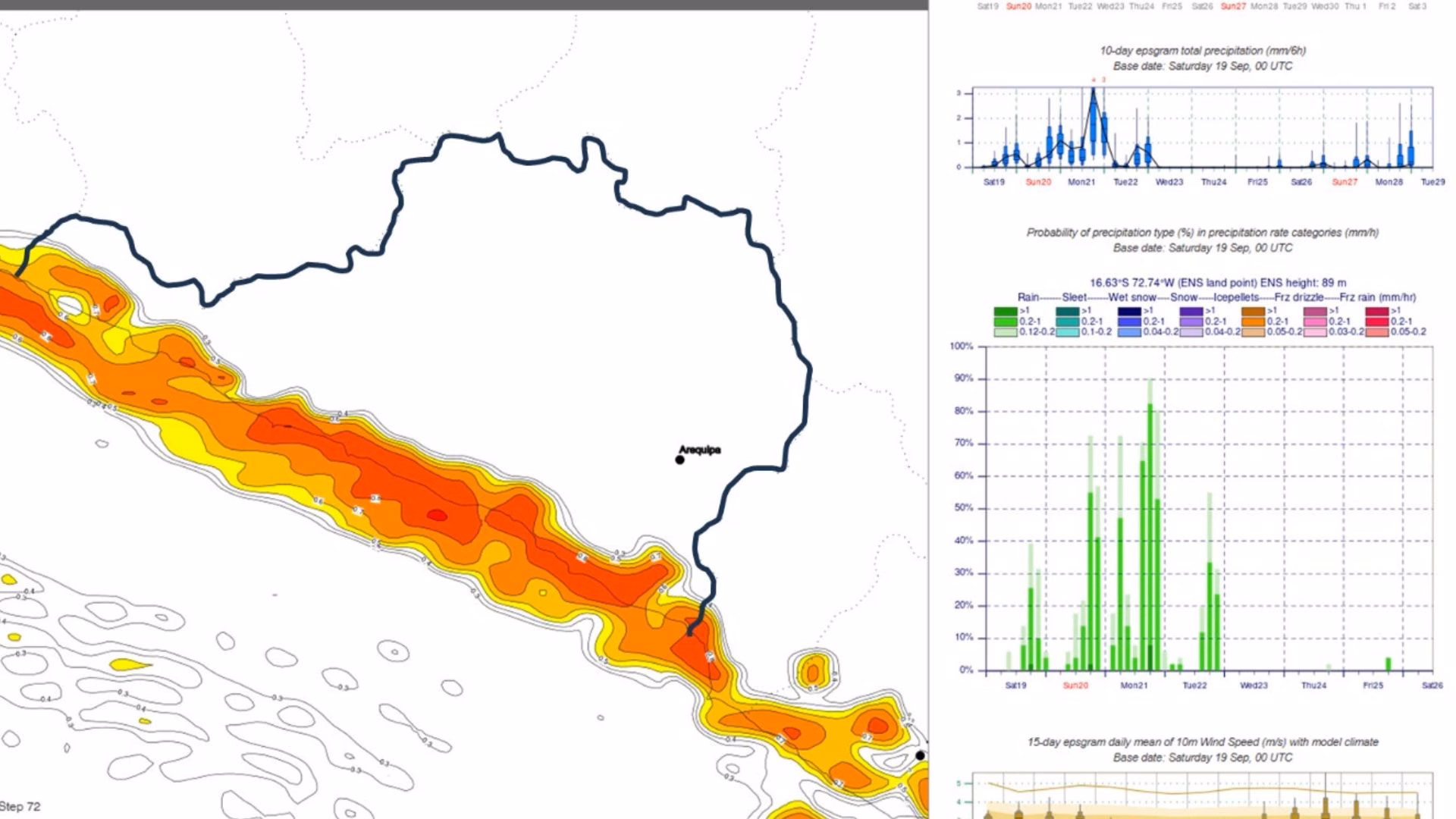 Alerta por mal tiempo: lluvias y vientos afectarán el sur del país hasta el martes 22 de setiembre 1 Alerta por mal tiempo: lluvias y vientos afectarán el sur del país hasta el martes 22 de setiembre