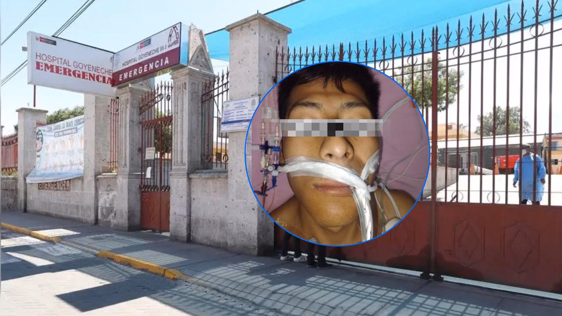 Yura: joven queda grave tras ser acuchillado, fue llevado al hospital como NN y buscan a sus familiares