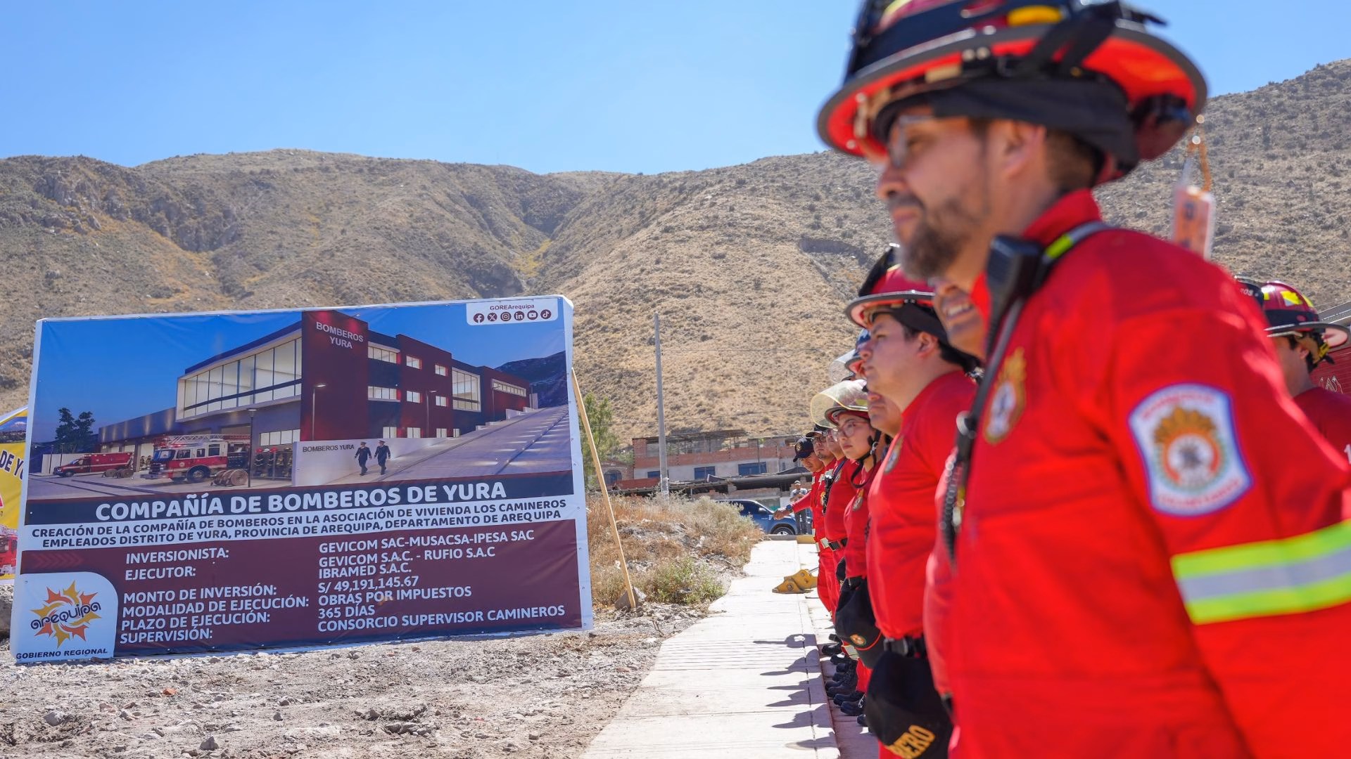 Arequipa: Yura construirá nueva compañía de bomberos con inversión de S/ 49 millones con OxI