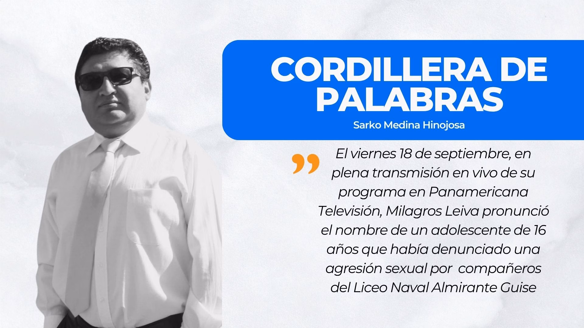 CORDILLERA DE PALABRAS | El micrófono pesa