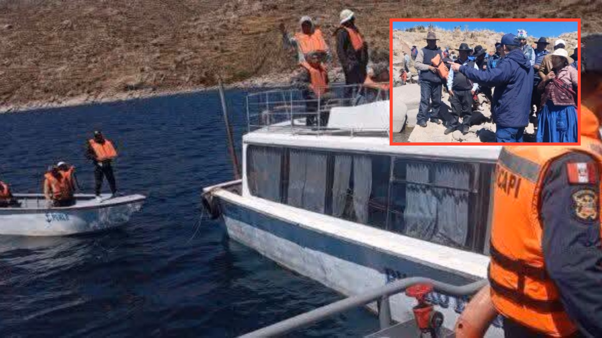 Tragedia en el Titicaca: buscan a 2 menores desaparecidos tras el hundimiento de una embarcación en Puno.