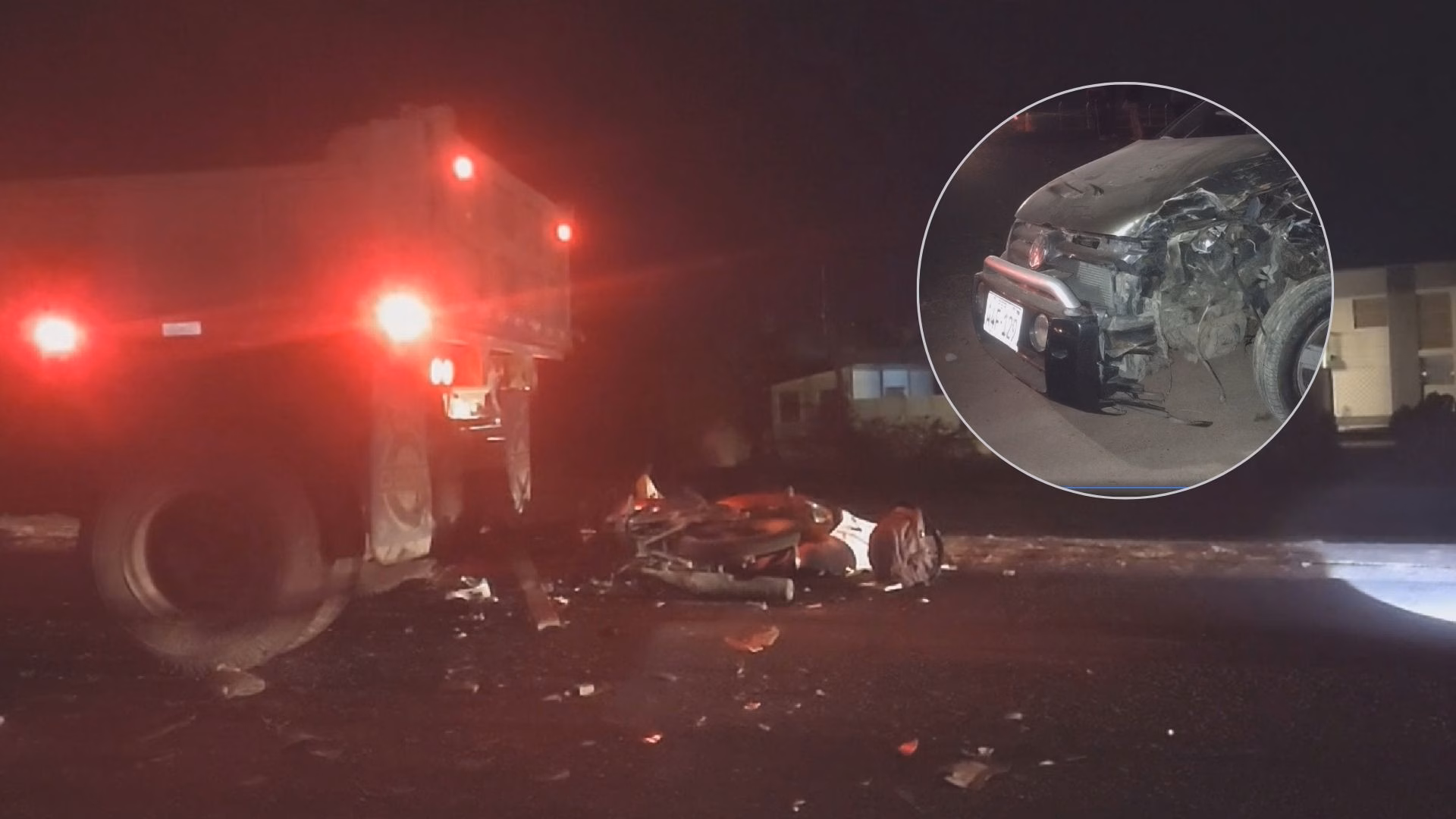 Arequipa: un motociclista fallecido tras violento choque de 3 vehículos en la localidad de Majes